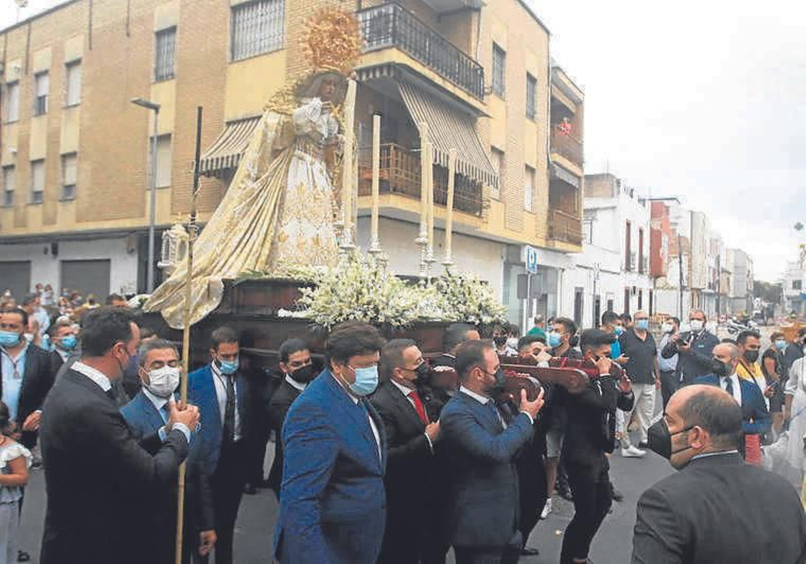Procesión de la Virgen de la Estrella por la Huerta de la Reina.