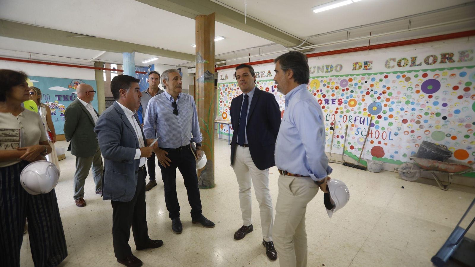Visita institucional al inicio de las obras del colegio Pablo García Baena. Visita institucional al inicio de las obras del colegio Pablo García Baena.