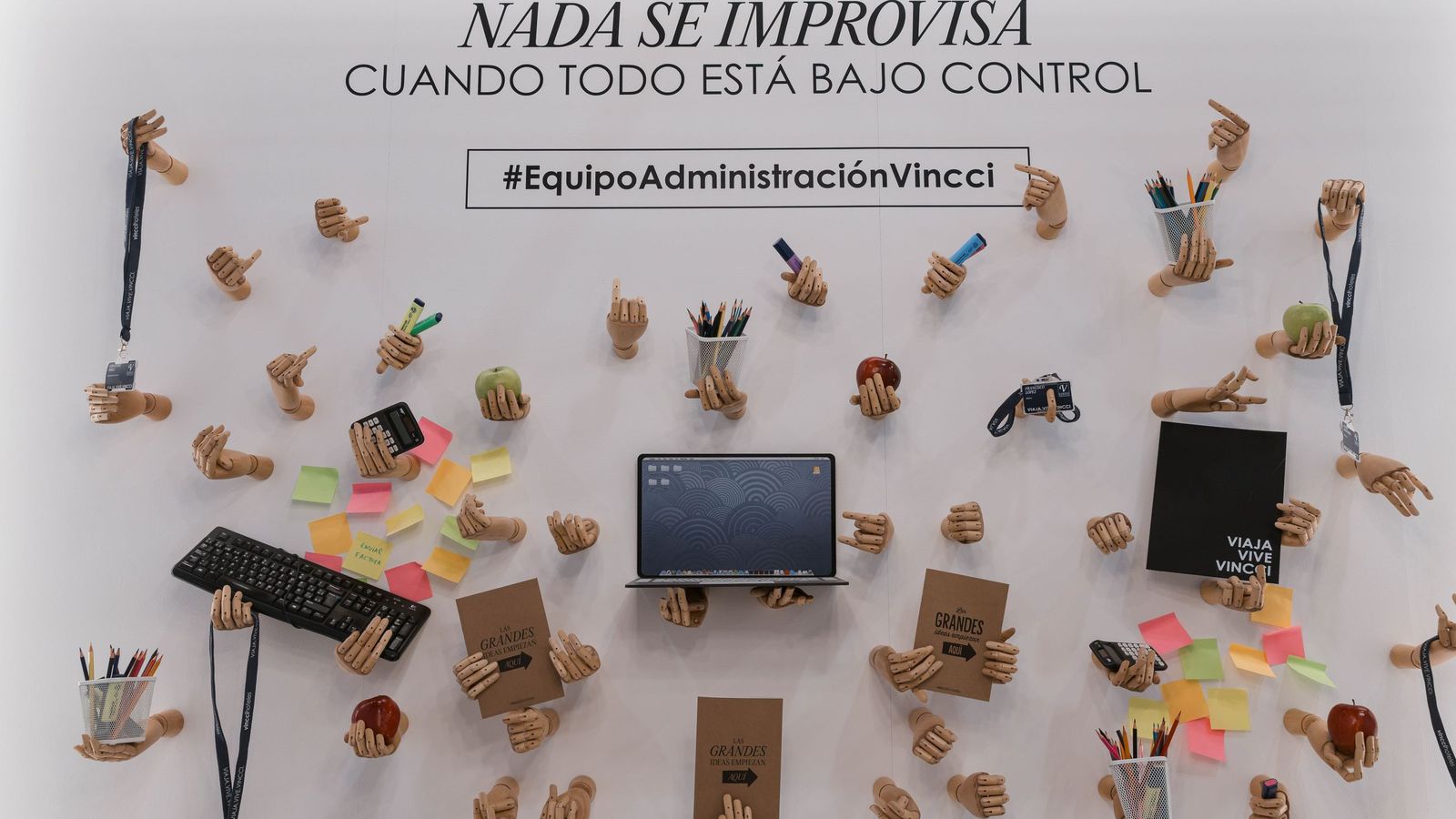 Detalle de una de las paredes del stand de Vincci en Fitur 2026