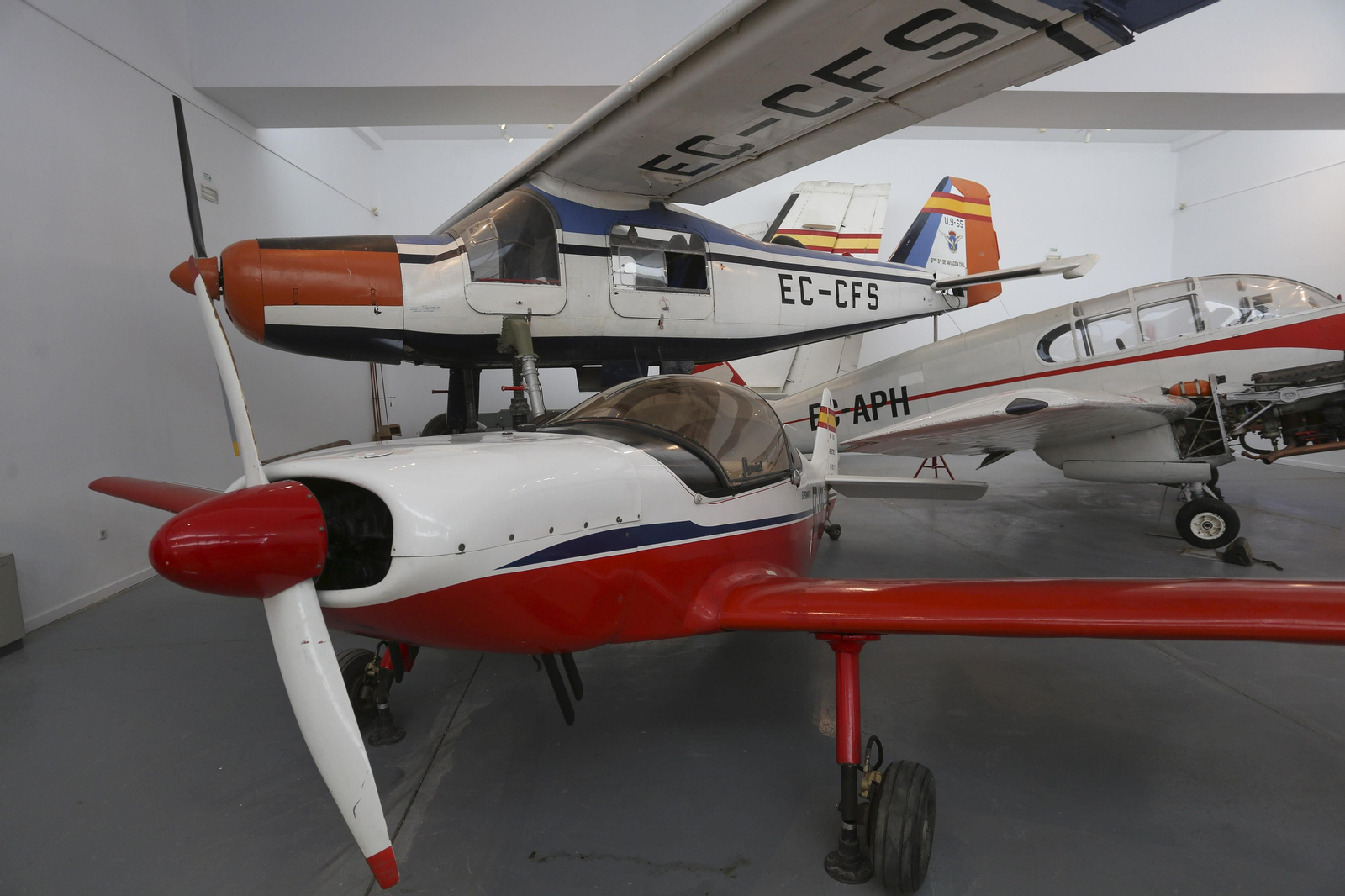 Sala de aviación del Museo Aeronáutico de Málaga. Sala de aviación del Museo Aeronáutico de Málaga.
