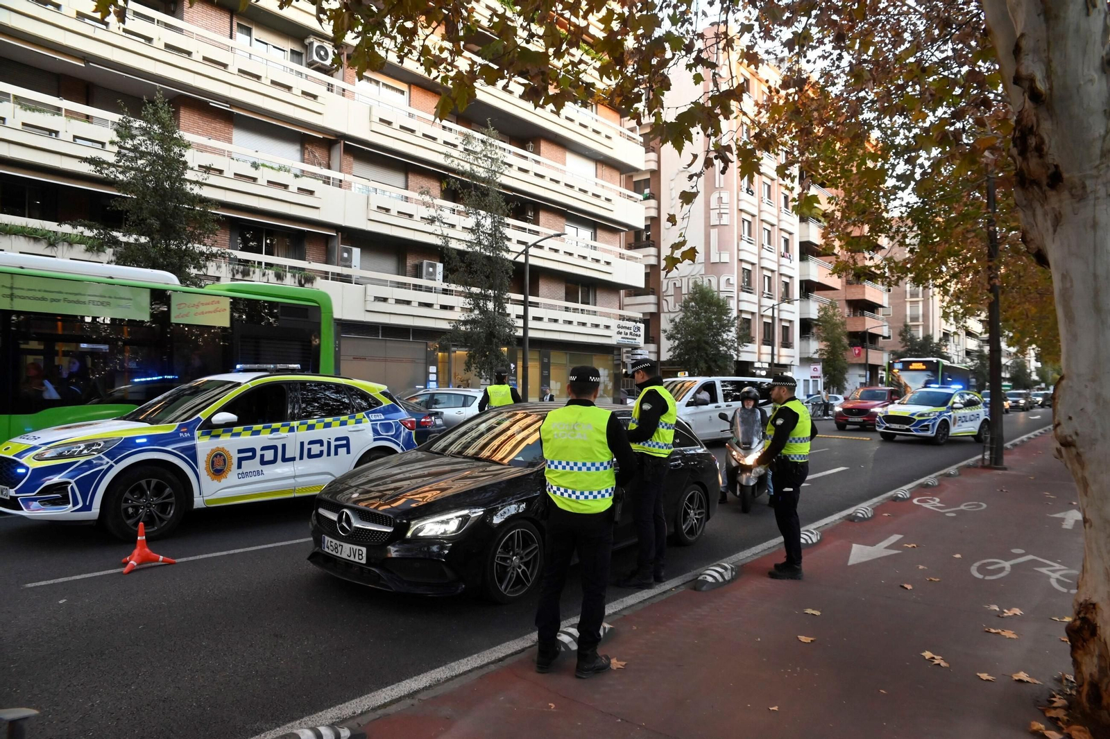 Los controles de alcoholemia en Córdoba por Navidad, en imágenes