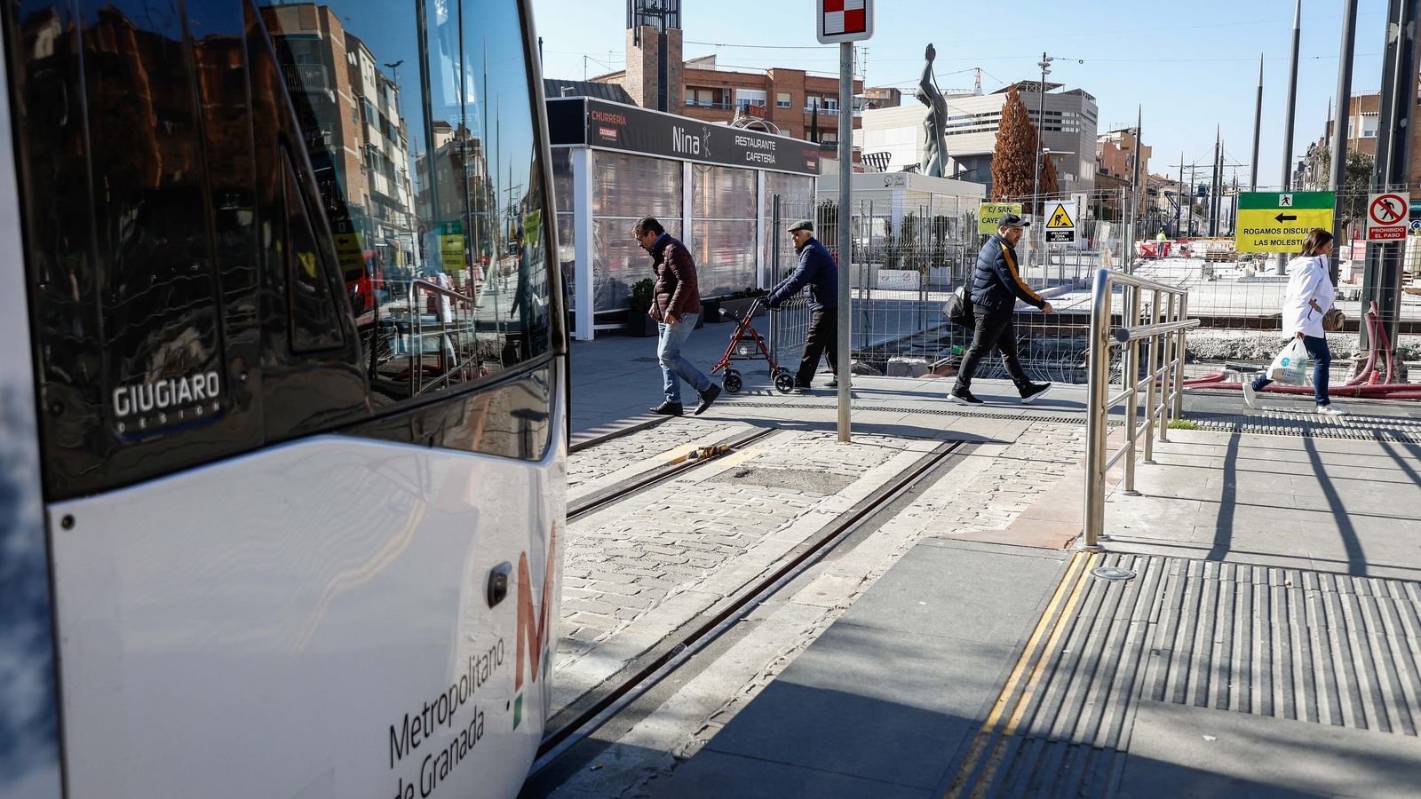 Parada del Metro en Armilla y obras de ampliación, en una zona que se conectará a partir de enero