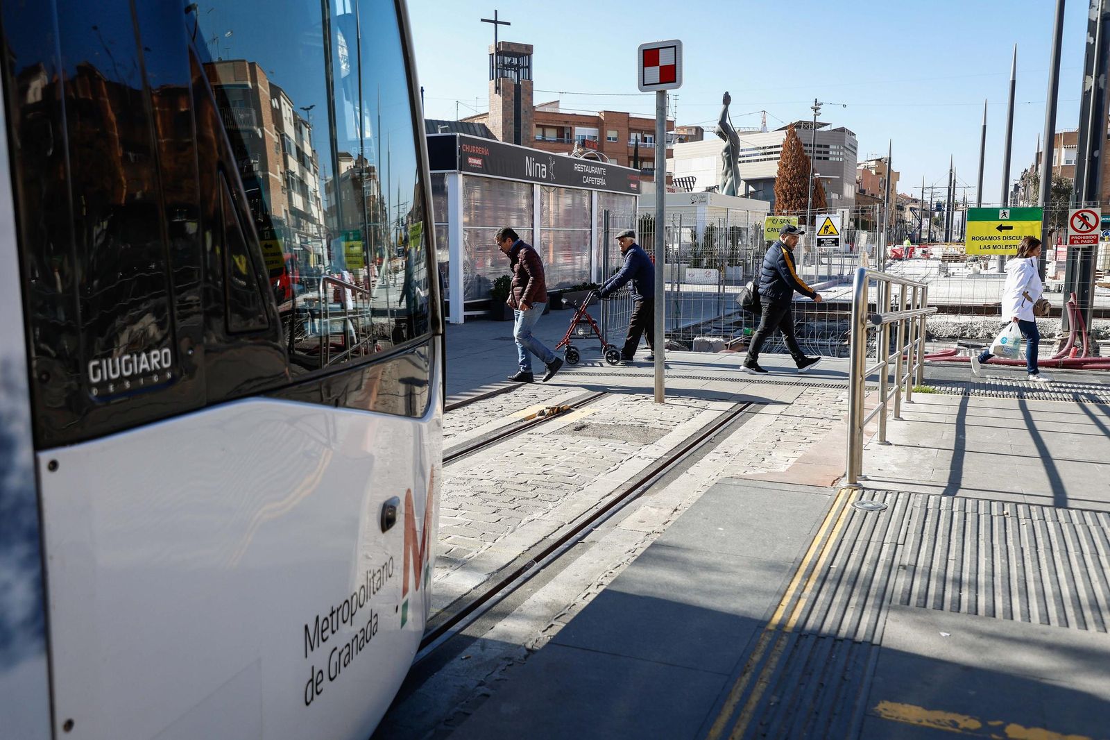 Parada del Metro en Armilla y obras de ampliación, en una zona que se conectará a partir de enero
