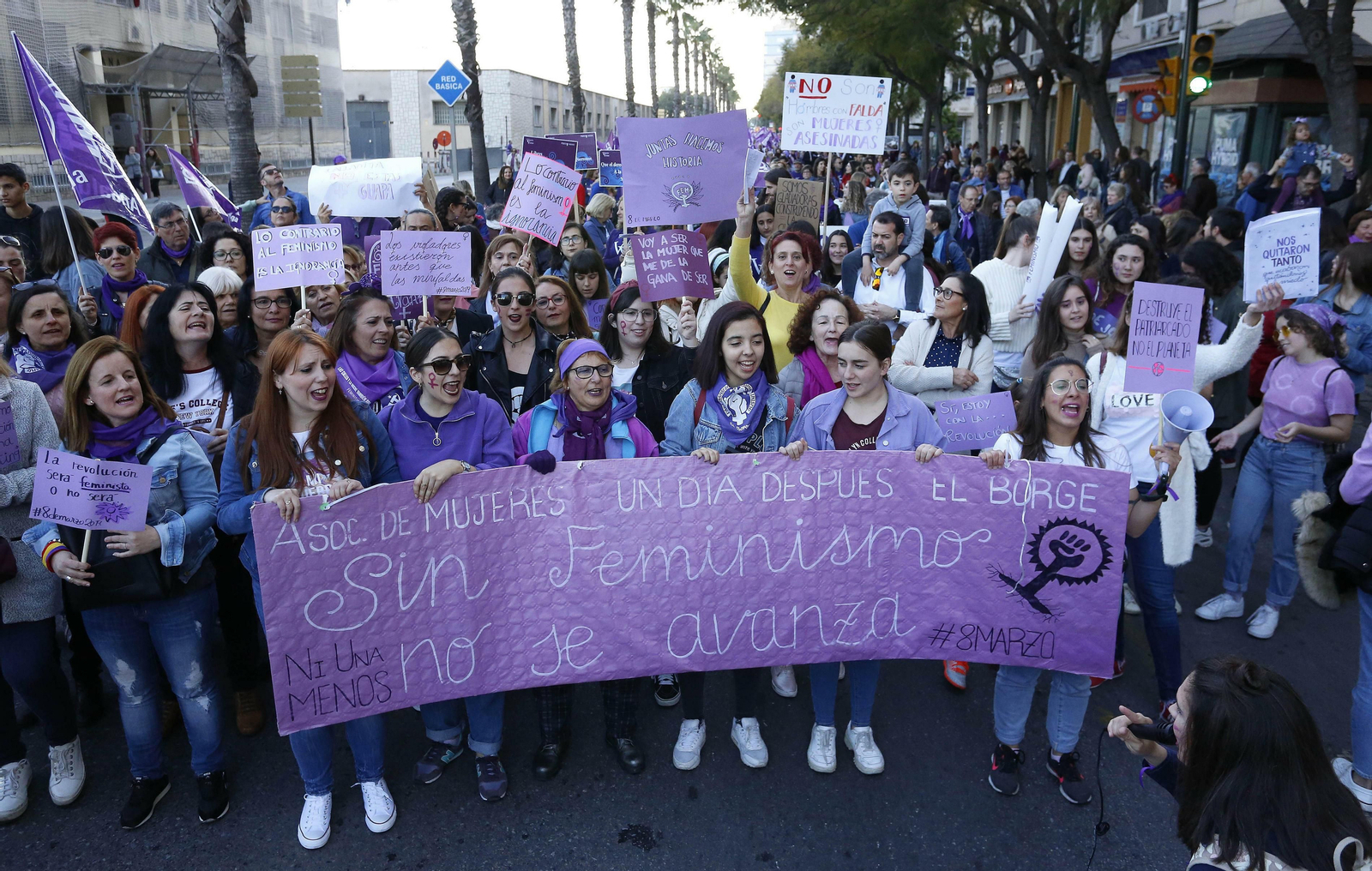 Las fotos de la manifestación del 8M en Málaga