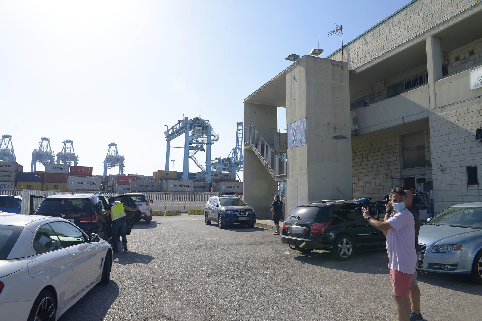 Fotos de la redada de la Policía Nacional en el puertode Algeciras