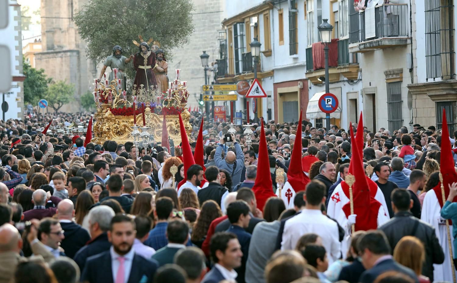 Nuestro Padre Jesús del Prendimiento en la tarde del Miércoles Santo.