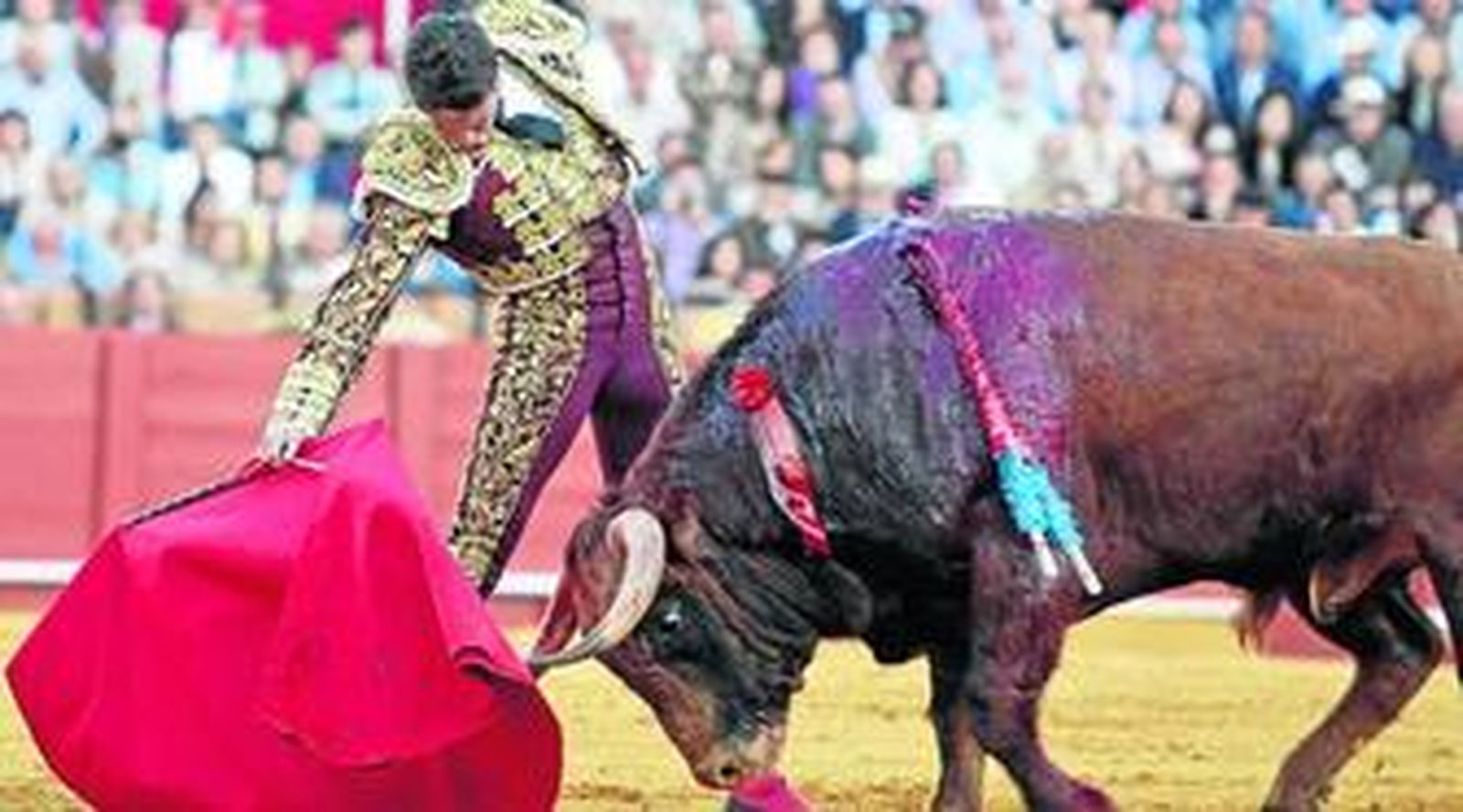 Morante de la Puebla en su intervención de esta semana en la Maestranza.