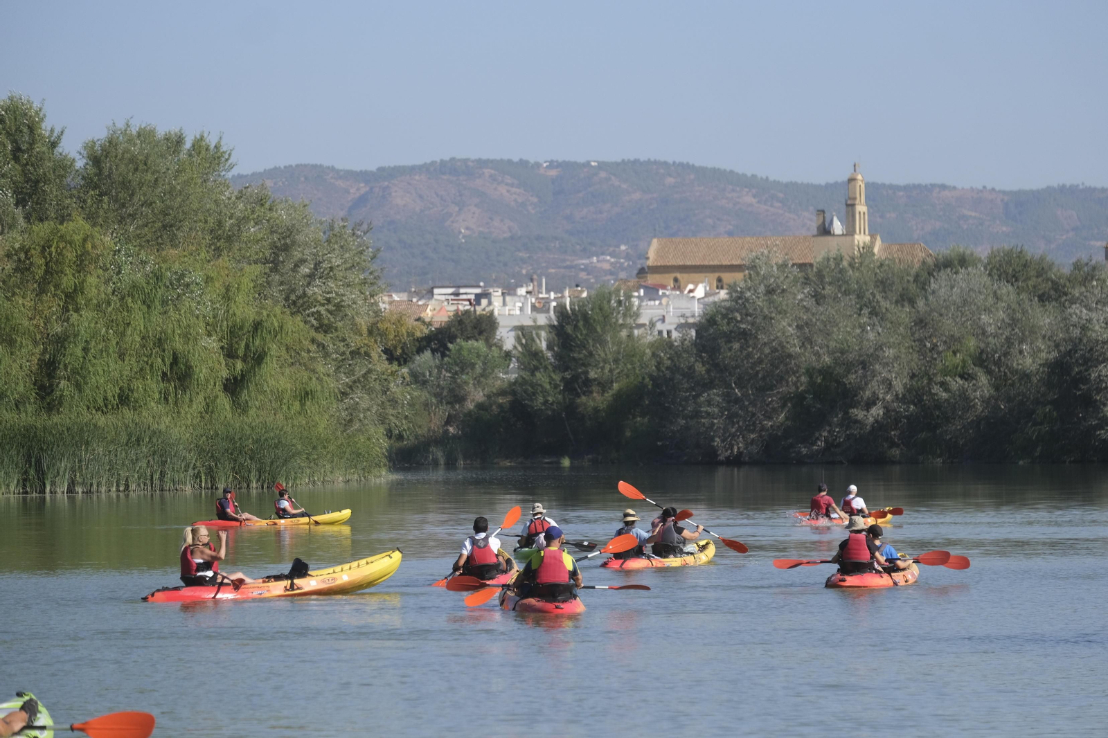 La ruta en kayak por el Guadalquivir de Córdoba se echa al agua, en imágenes