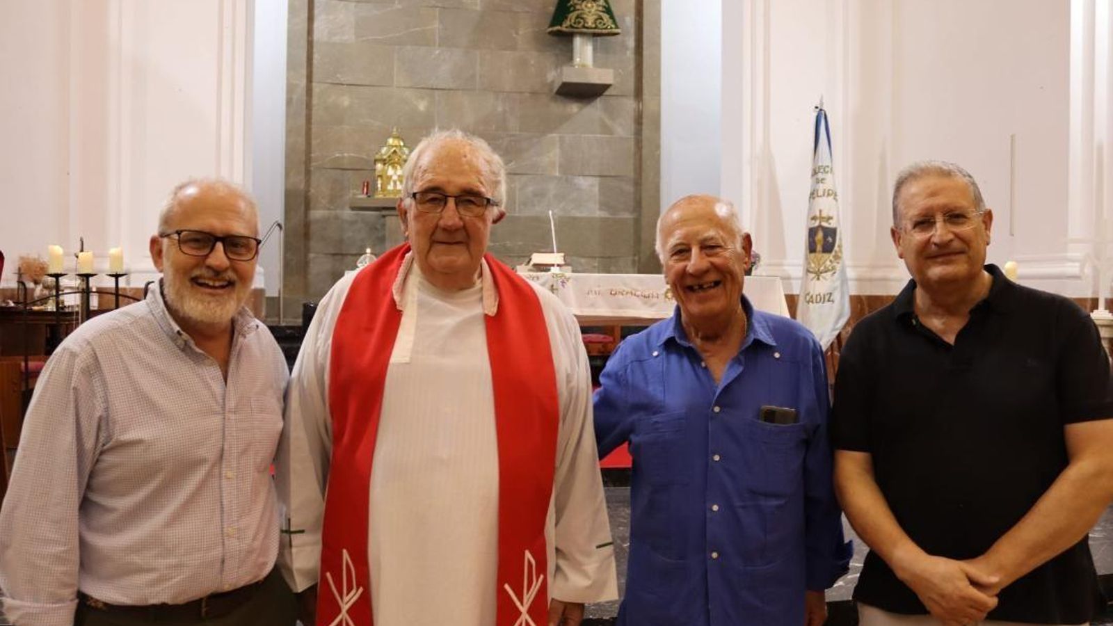 Pedro Pablo Reynoso, padre José Antonio Barbudo, Pedro Reynoso y Eugenio Ricote. Pedro Pablo Reynoso, padre José Antonio Barbudo, Pedro Reynoso y Eugenio Ricote.