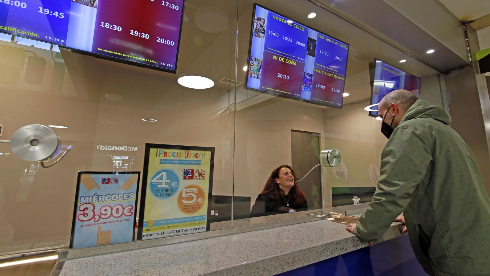 Una tarde con pocos espectadores