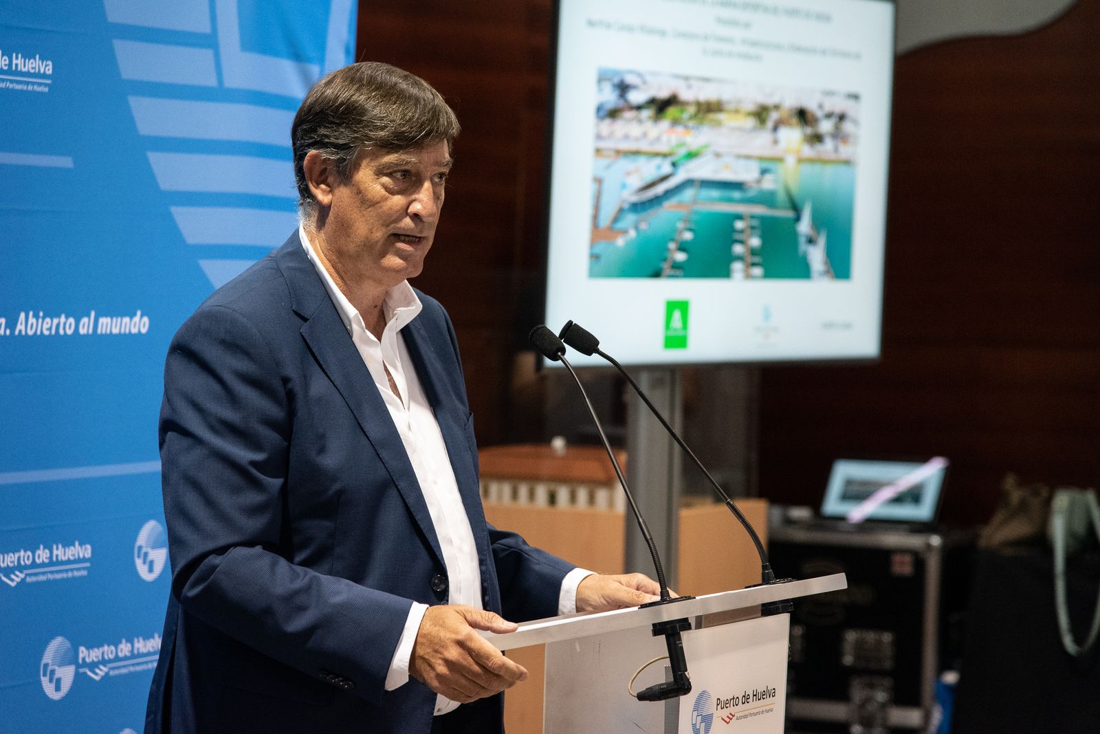 Imágenes de la presentación de la marina del Odiel del Puerto de Huelva