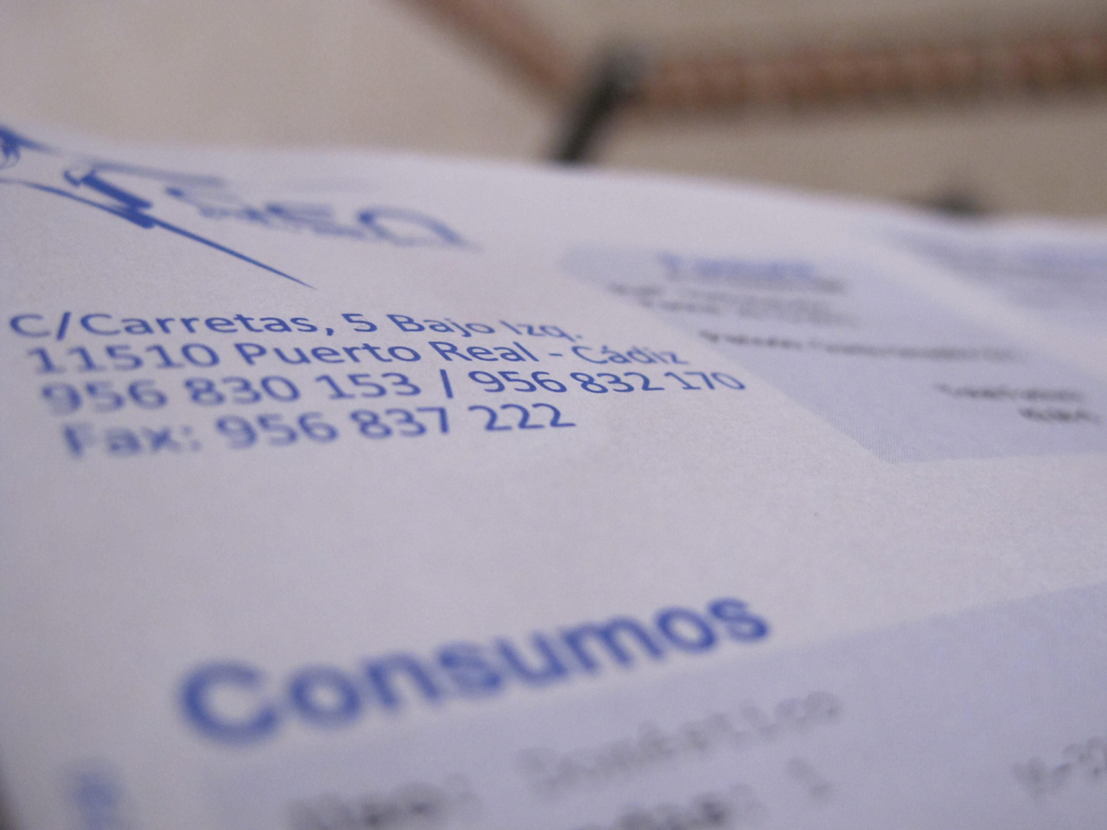 Recibo del agua en el que se incluye desde ahora la tasa de basura