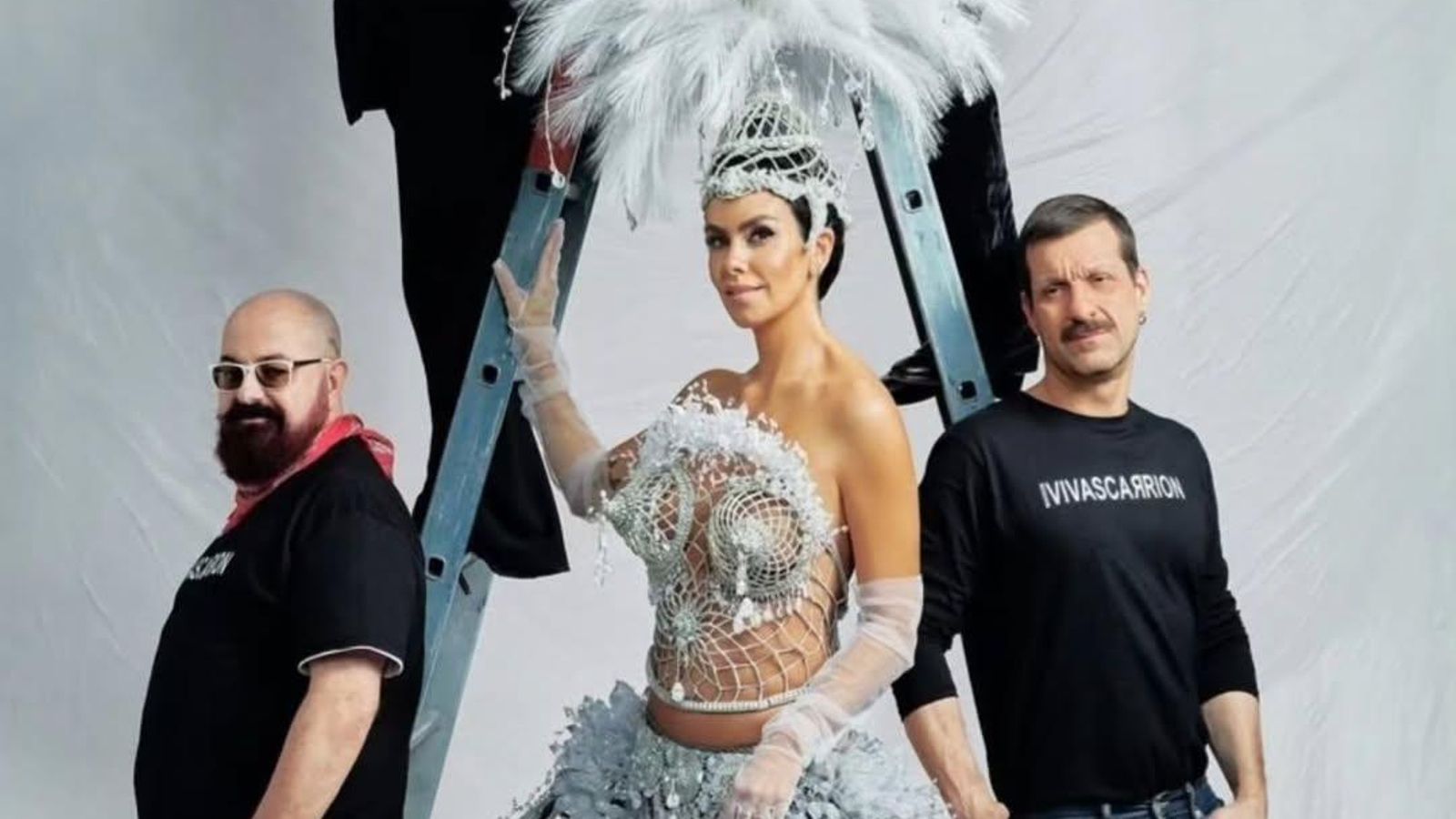 Felipe Vivas, Manuel Carrión y Cristina Pedroche.