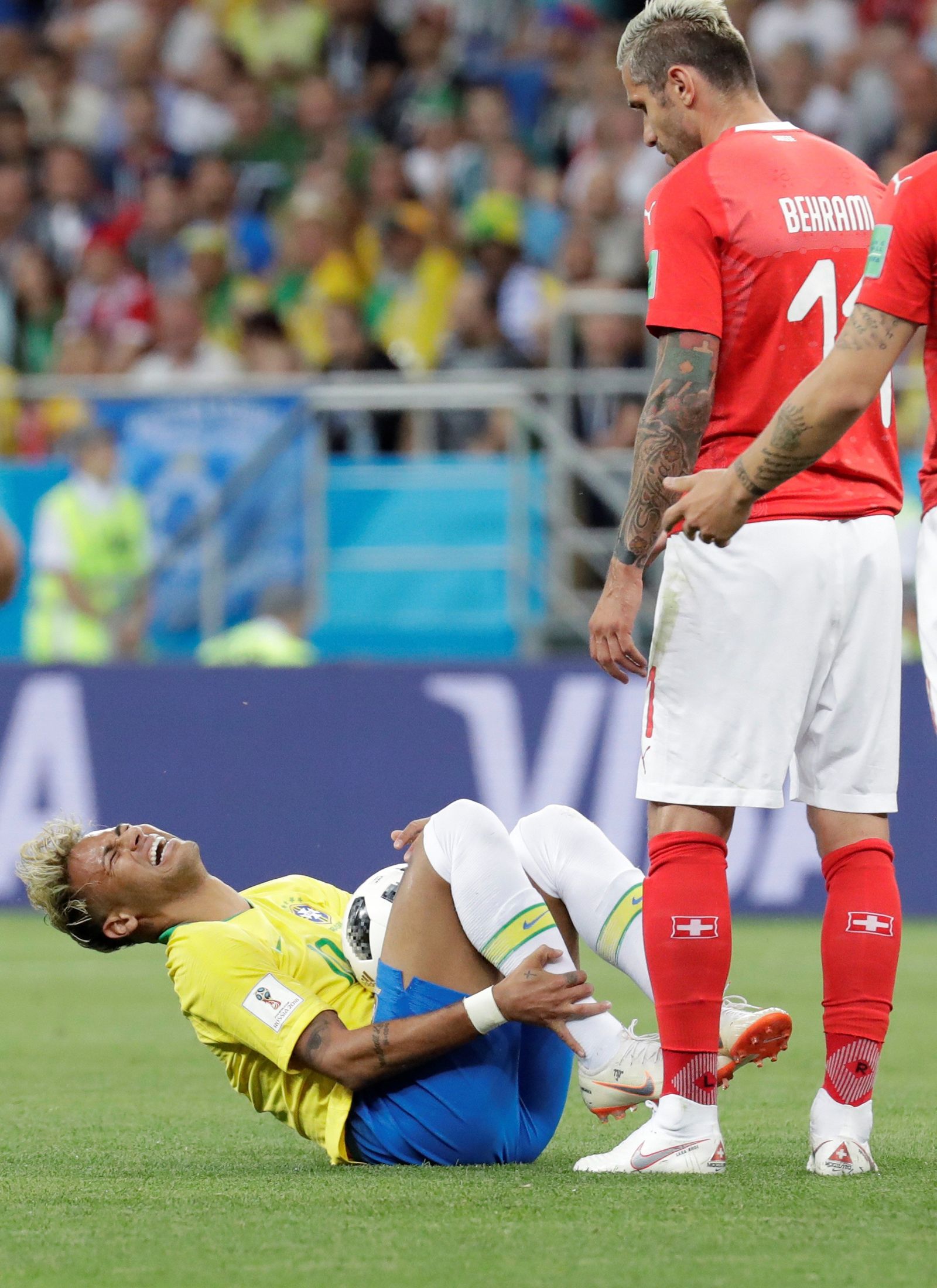 Las imágenes del Brasil-Suiza