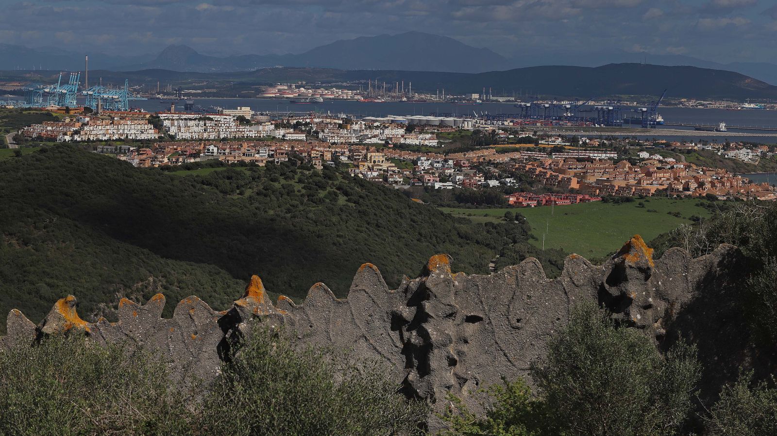 Carretera de Las Pantallas en Algeciras