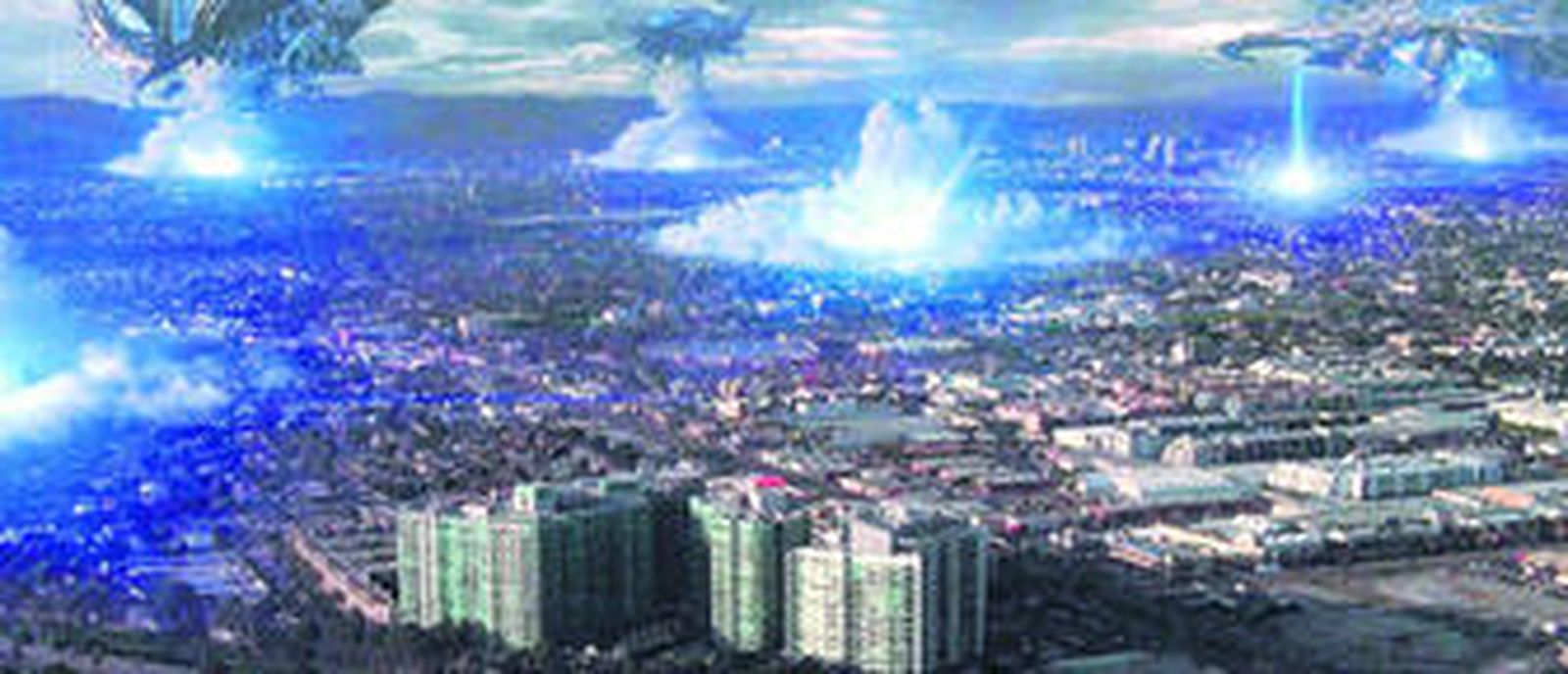 Las naves biológicas de 'Skyline' atacan nuestro planeta.