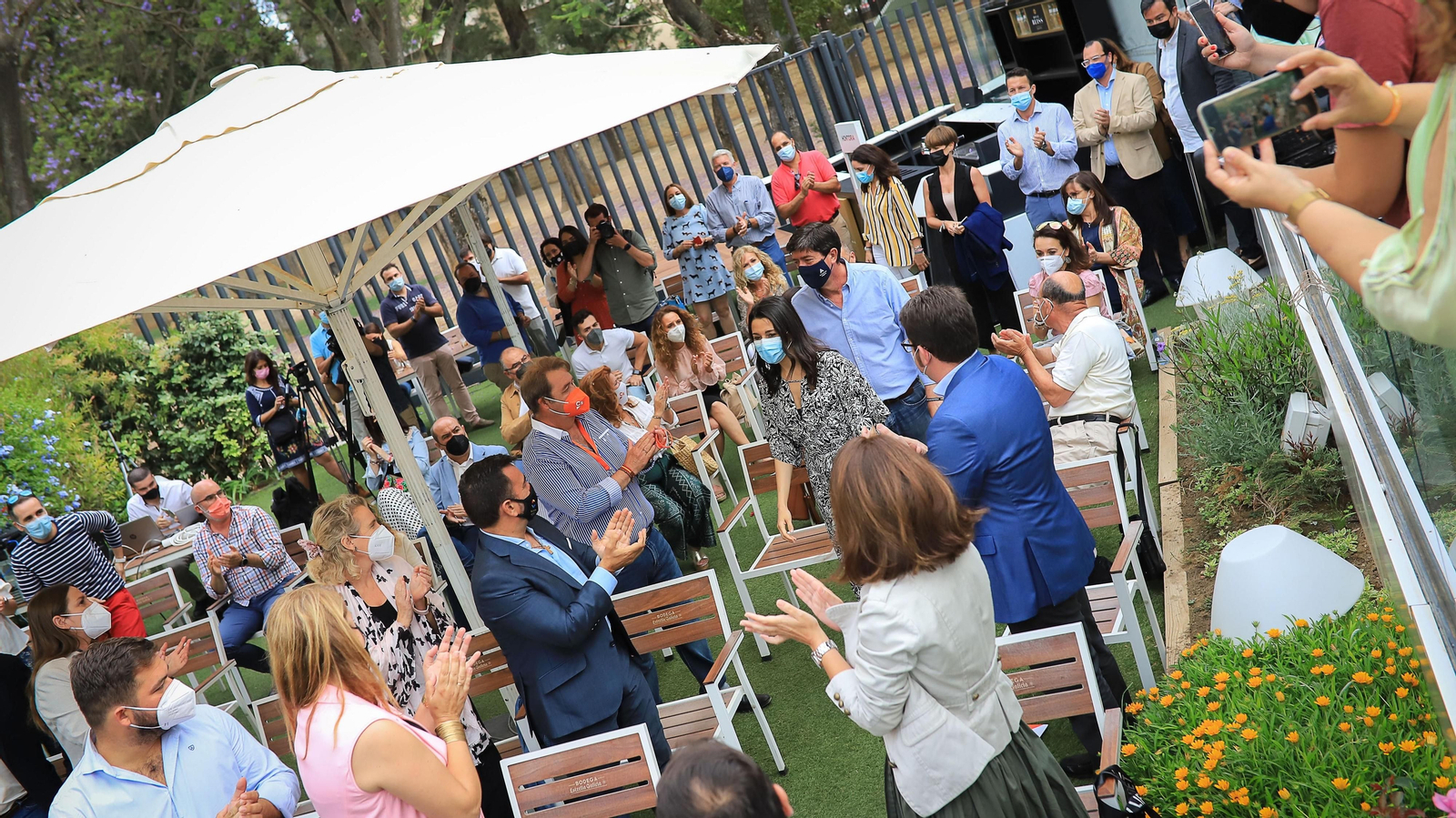 Encuentro de Inés Arrimadas con militantes de Ciudadanos en Jerez