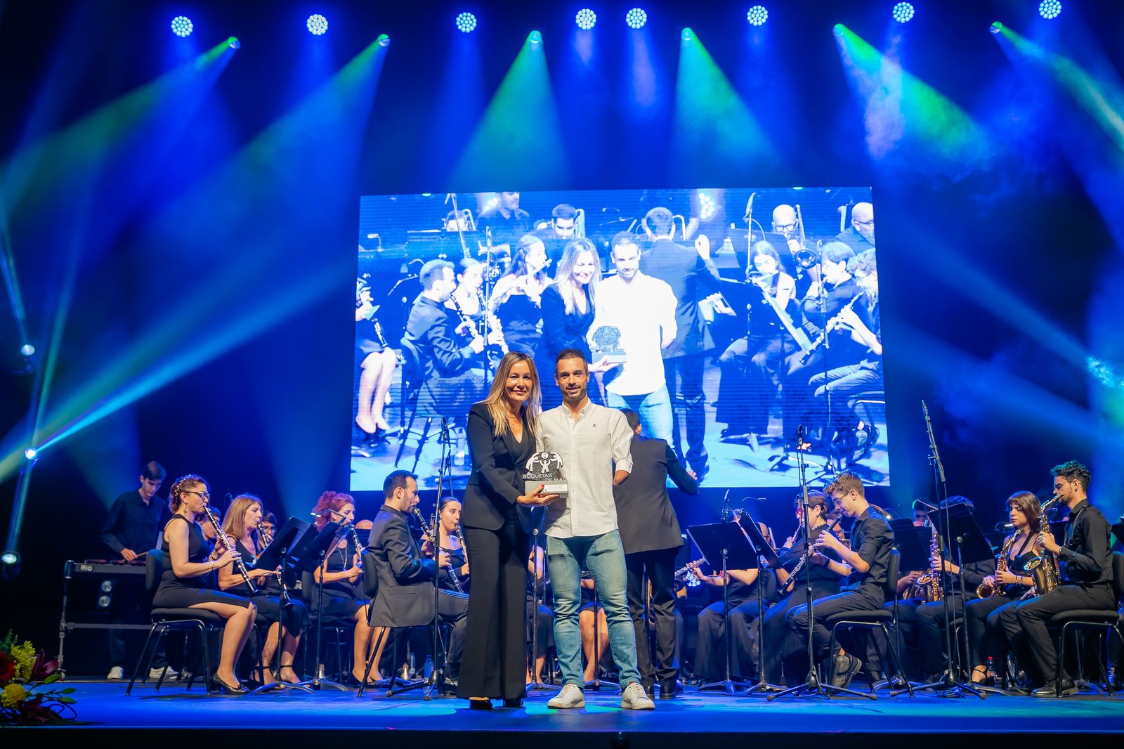 El paratriatleta almeriense Jairo Ruiz fue uno de los deportistas premiados en Roquetas de Mar.
