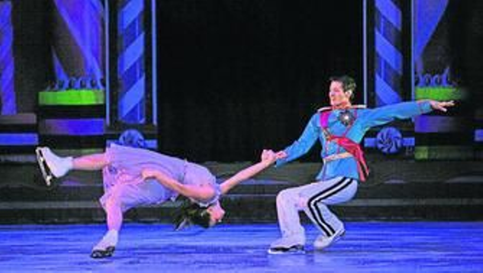 Una instántenea que recuerda, sin duda, a las competiciones olímpicas de patinaje artístico.