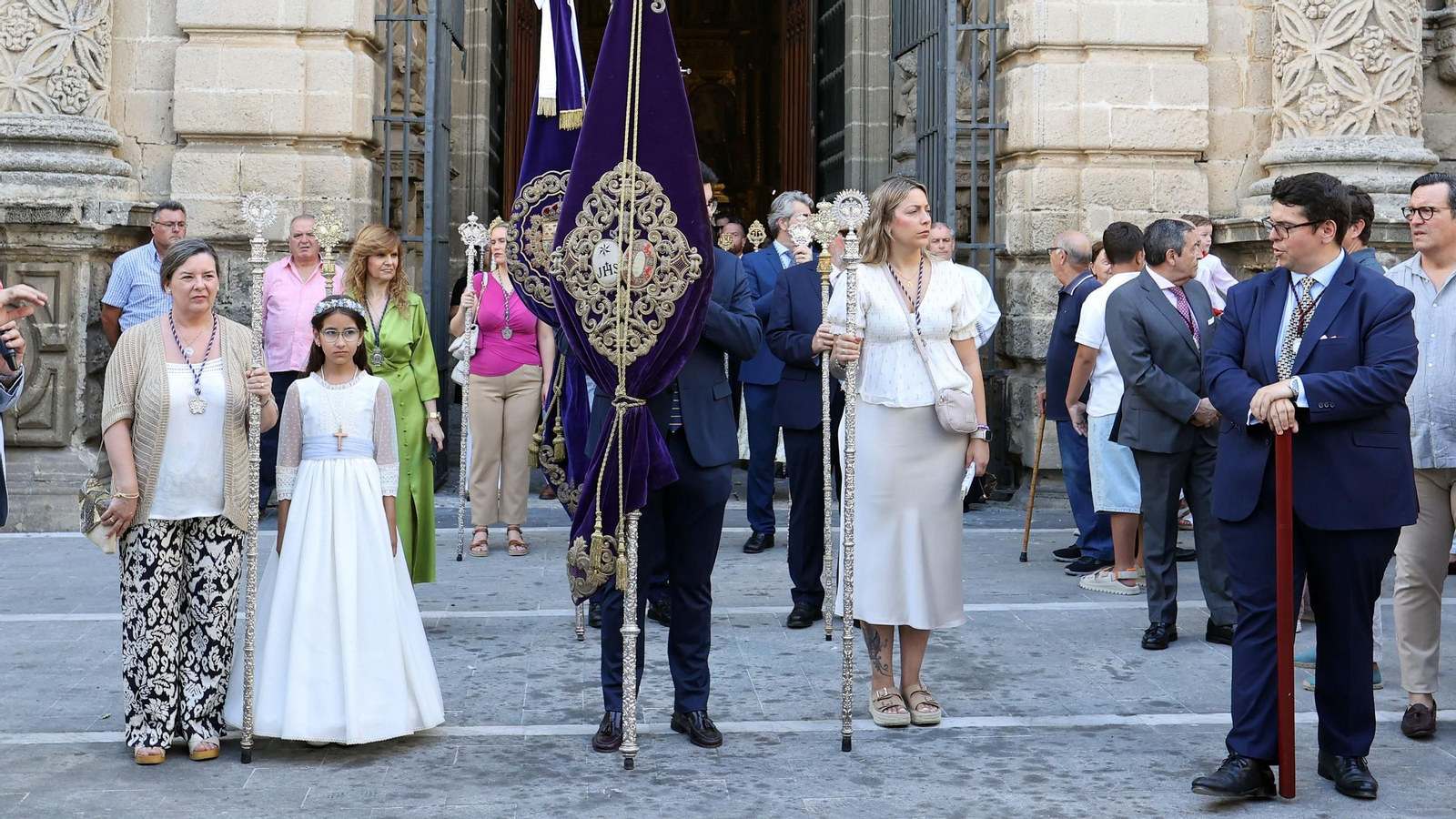 Salida del Corpus de Minerva de San Miguel en Jerez