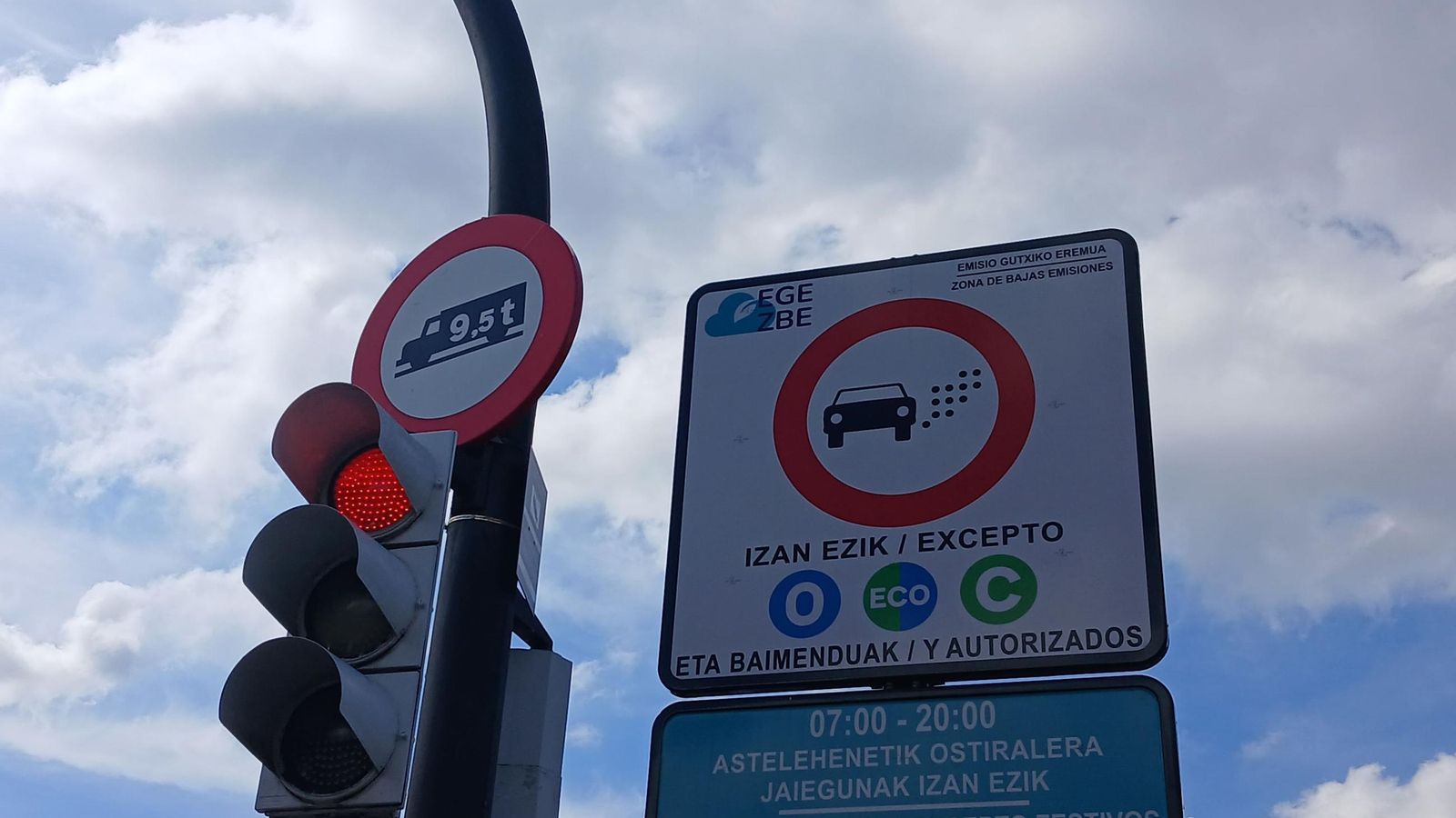 Señales de ZBE en Bilbao Señales de ZBE en Bilbao