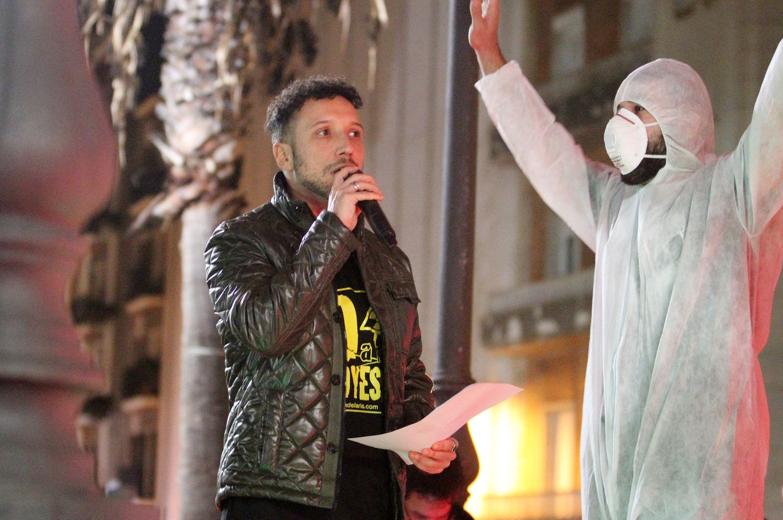 Imágenes de la manifestación contra los Fosfoyesos