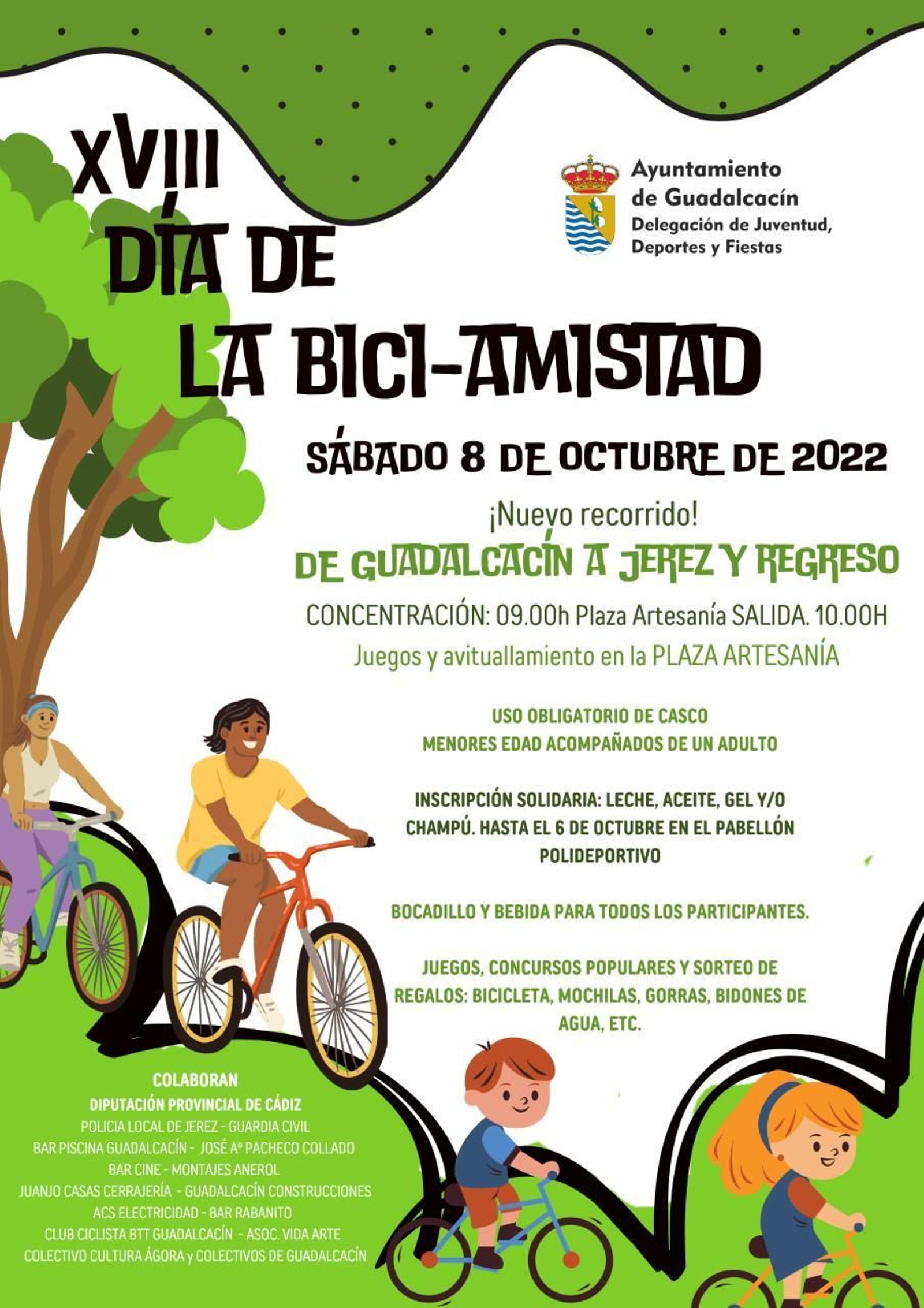 Guadalcacín celebra este sábado su Día de la Bici-Amistad. Guadalcacín celebra este sábado su Día de la Bici-Amistad.