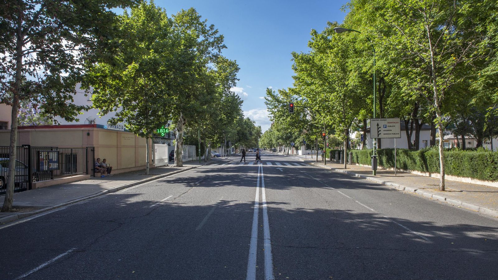 Manuel Siurot, la zona de paso más estrecha para el tranvía.