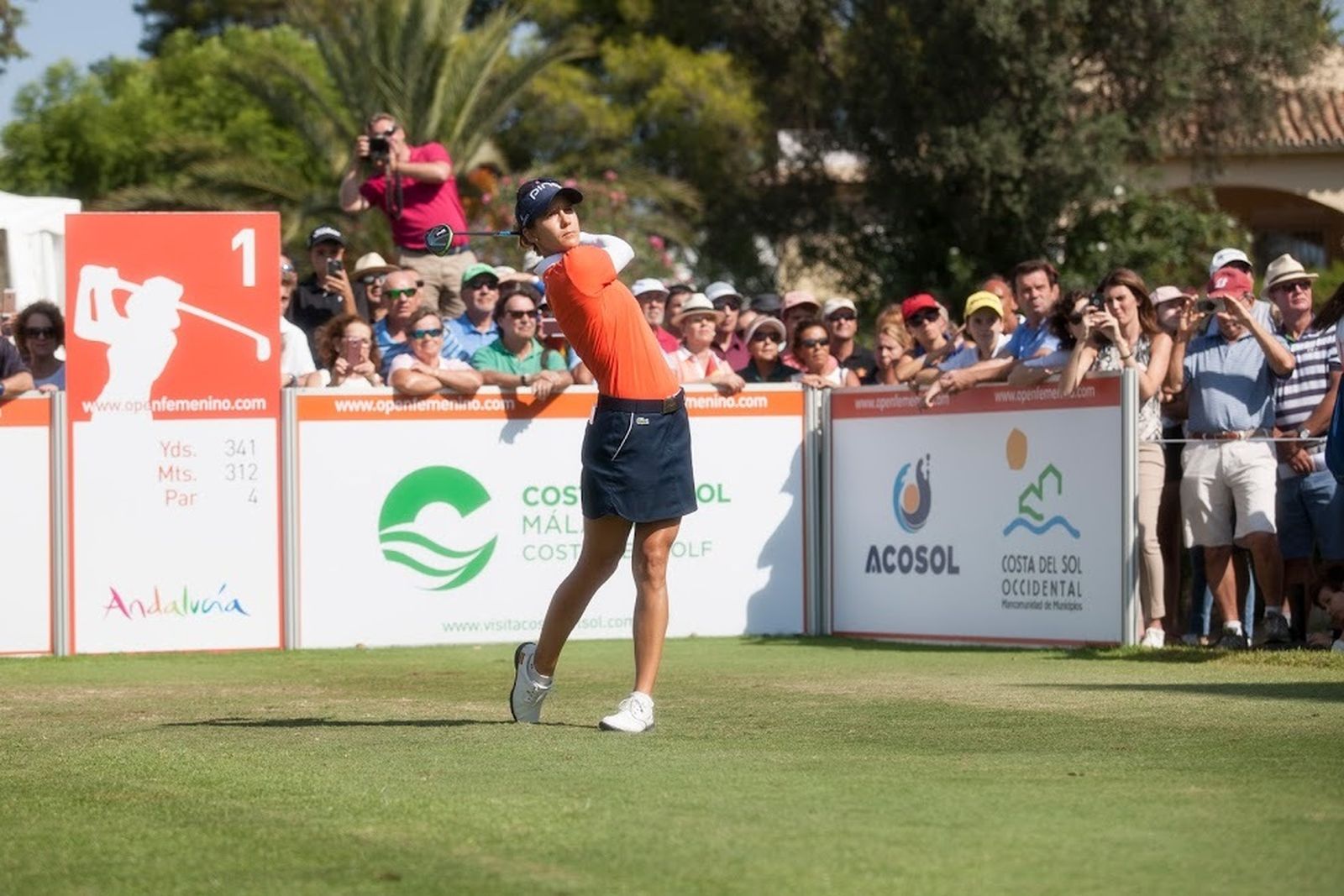 Azahara Muñoz, en el Andalucía Costa del Sol Open de España.