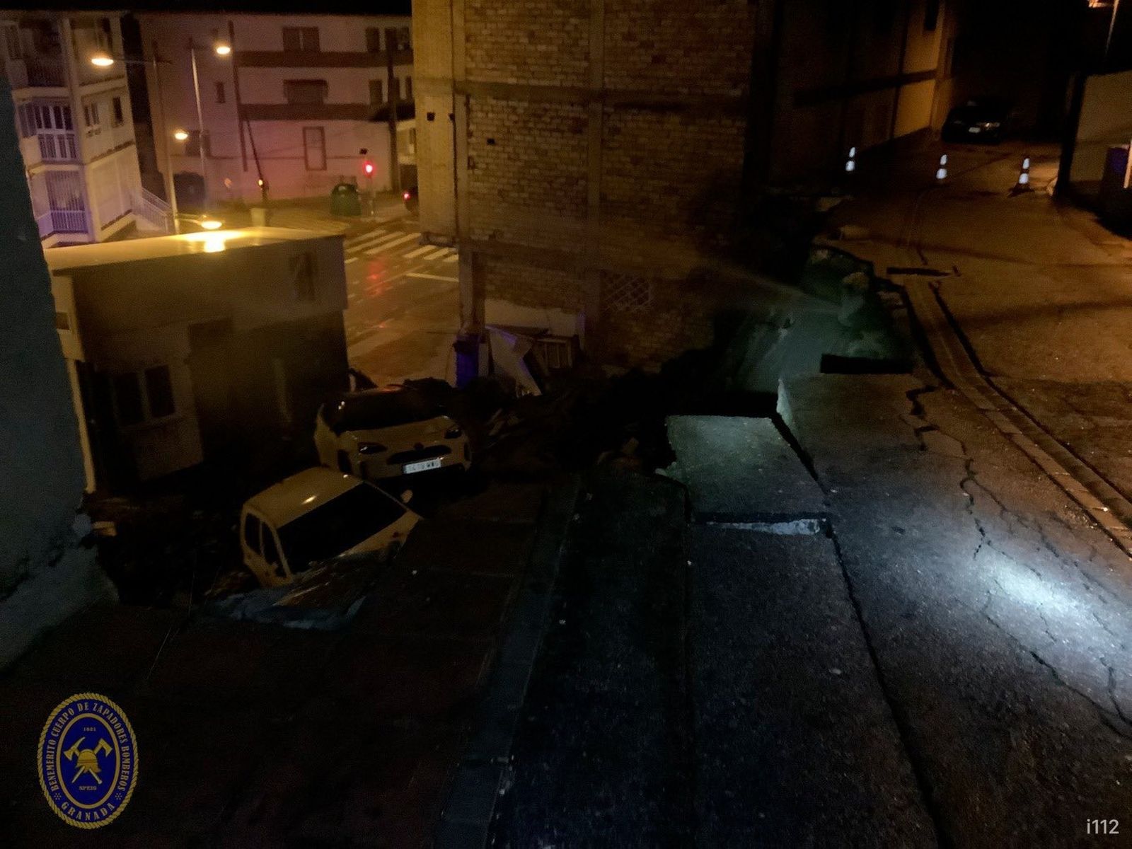 Estado de la ladera tras el derrumbe.