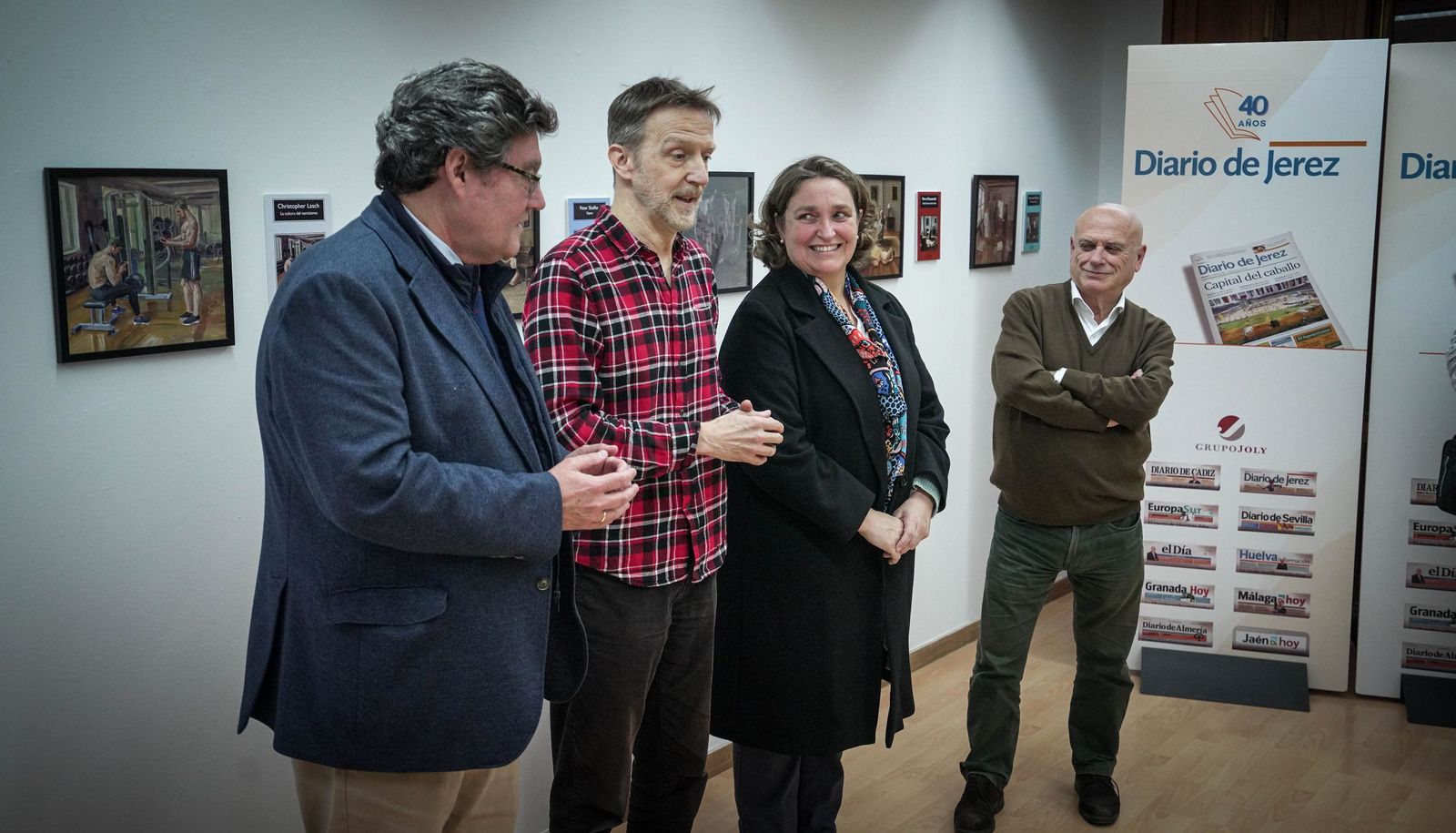 Imágenes de la inauguración de la exposición de Manuel del Valle en la sala ArteaDiario