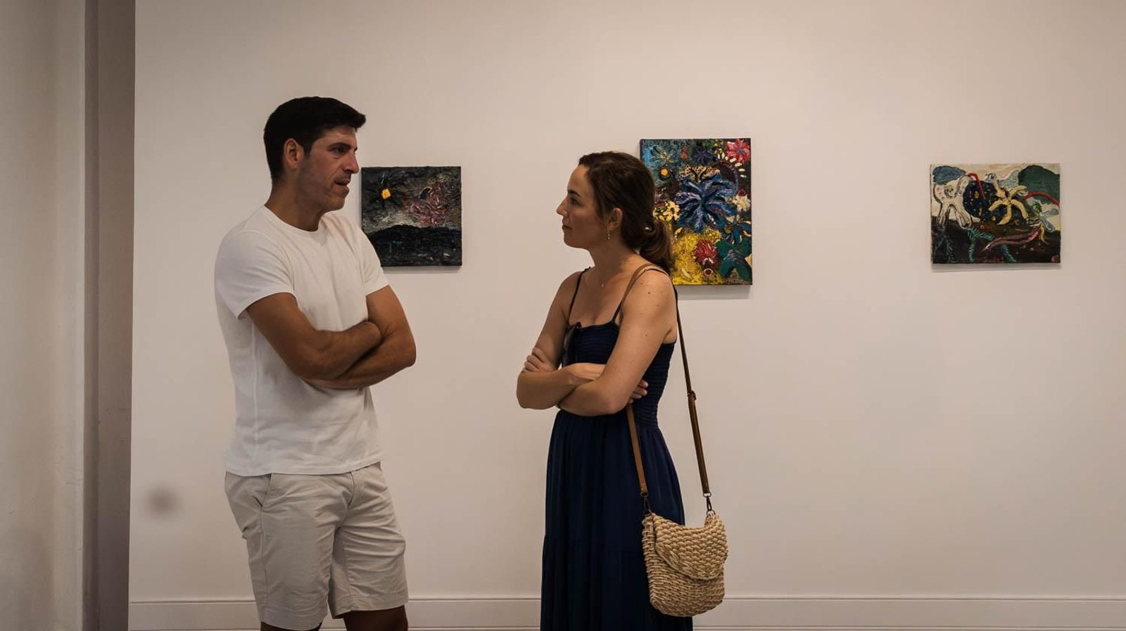 Imágenes de la inauguración de la exposición de José Luis Valverde en Pescadería Vieja