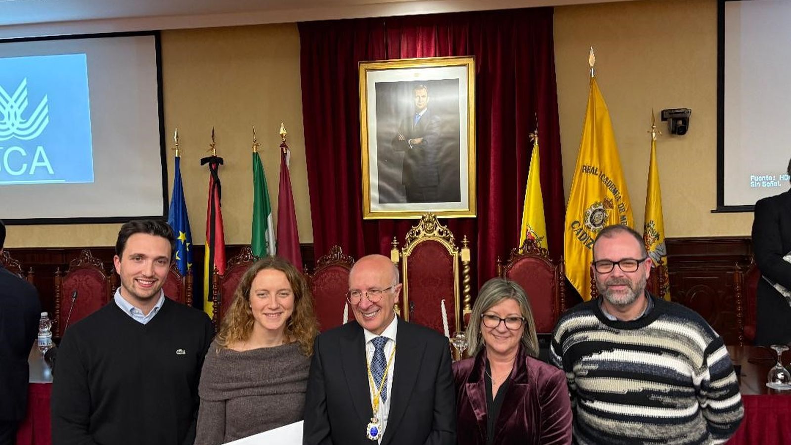 José Antonio Morán, Marta Moreno, José Antonio Girón, María José Abellán y Alejandro Solera.