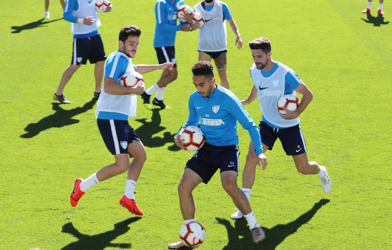 Las fotos del entrenamiento del Málaga CF antes de la visita del Mallorca