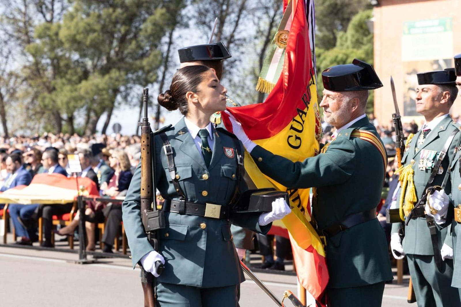 Acto de jura de bandera de la 130ª promoción de guardias civiles de la Academia de Baeza