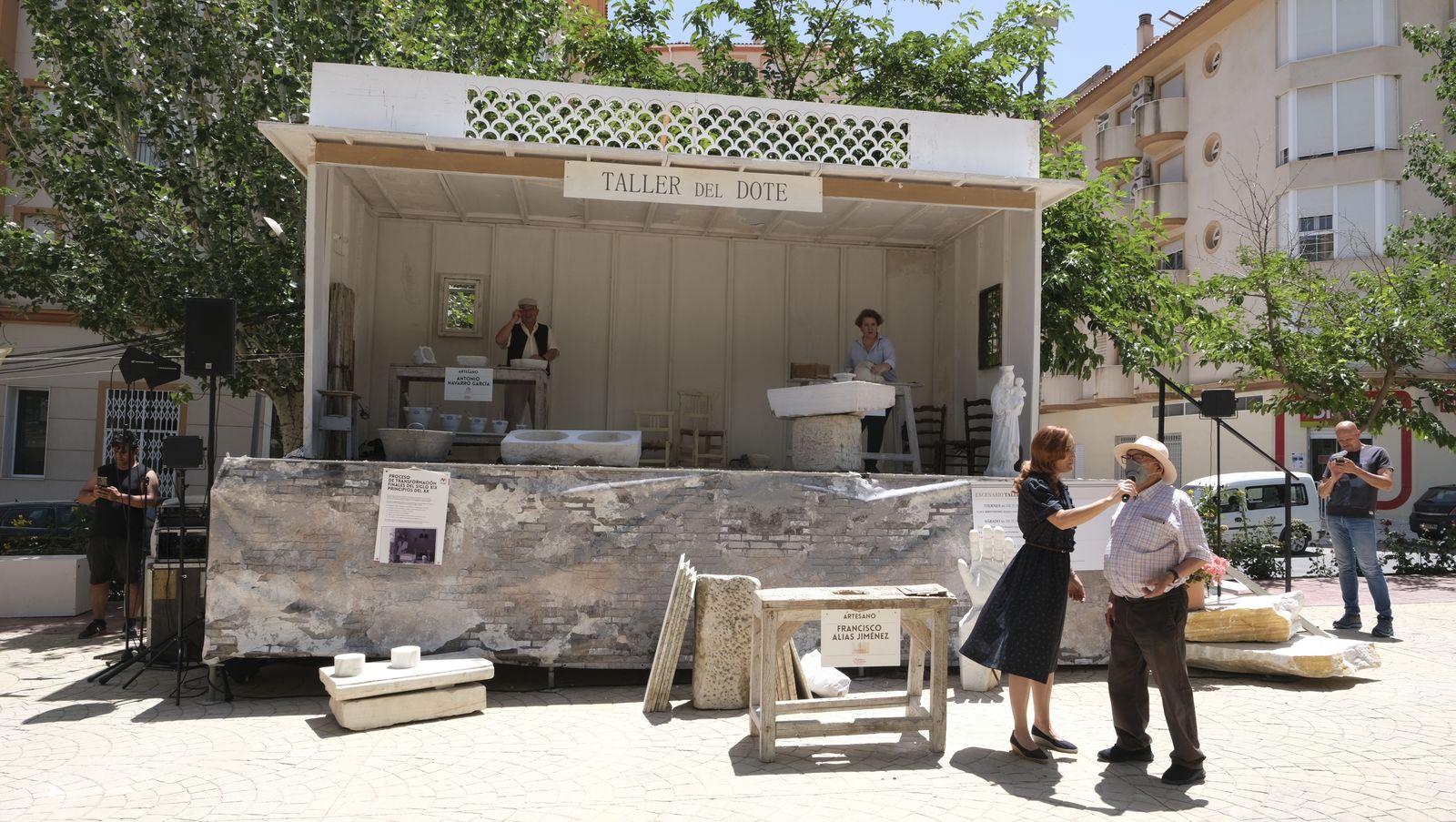 Imágenes de la recreación histórica Canteros y Caciques de Macael