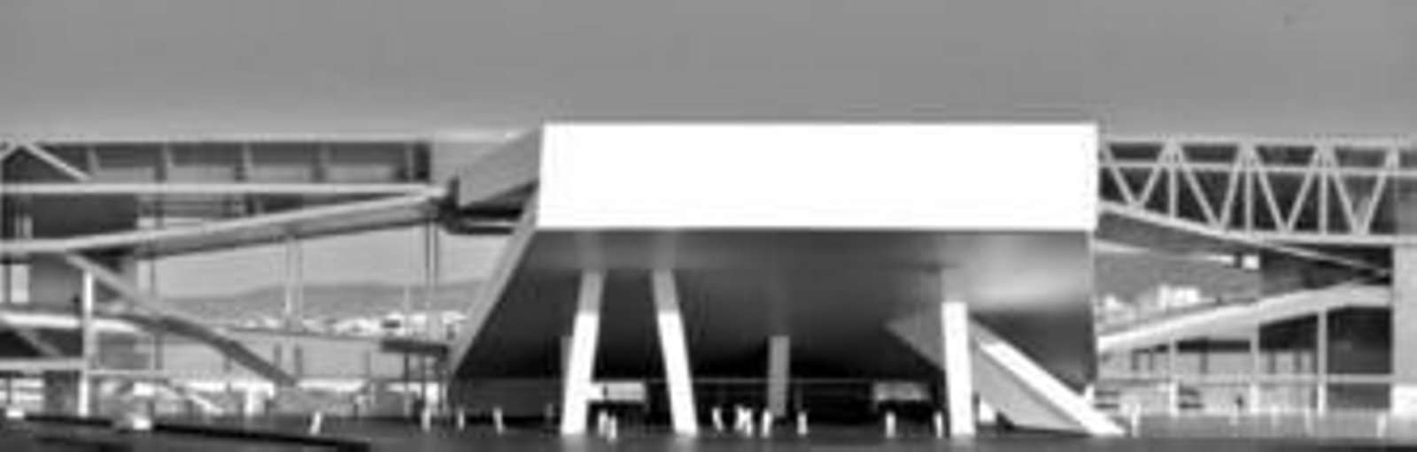 Maqueta del auditorio del Centro de Congresos de Córdoba diseñado por Rem Koolhaas, según la reproducción que se expuso en el MOMA de Nueva York.