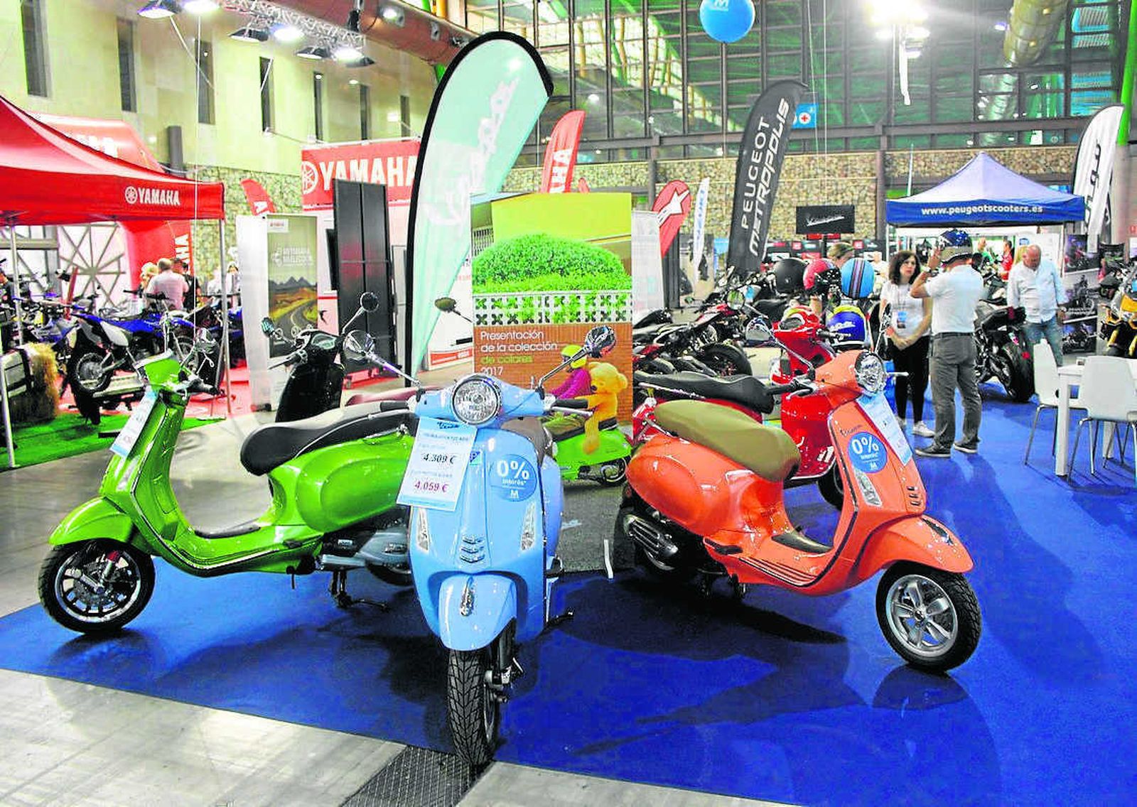 Varias motos en el evento.