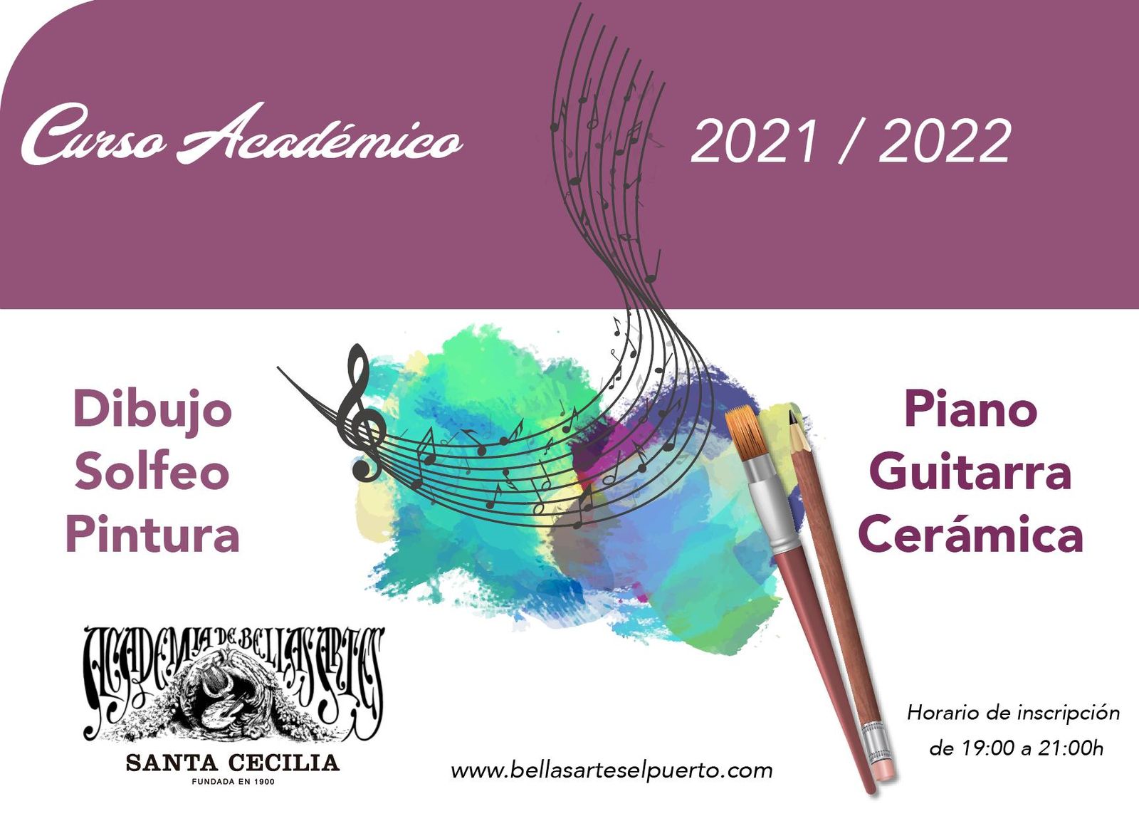 Abierto el plazo de matrícula en la Academia Santa Cecilia.