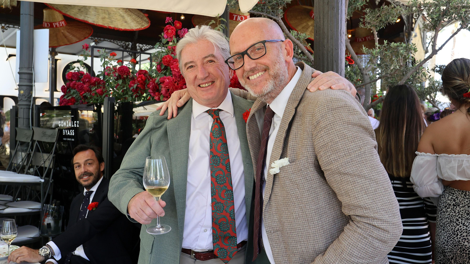 Gran ambiente en la caseta de González Byass