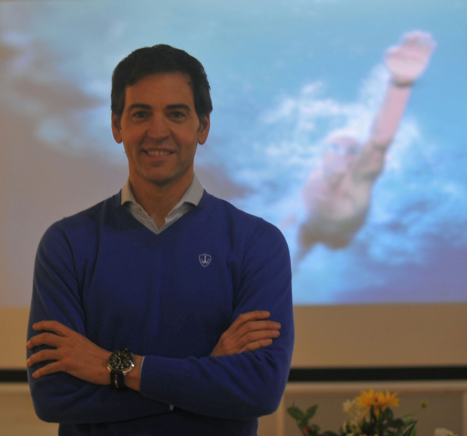 David Meca, en Córdoba, en el acto organizado por Fepamic.