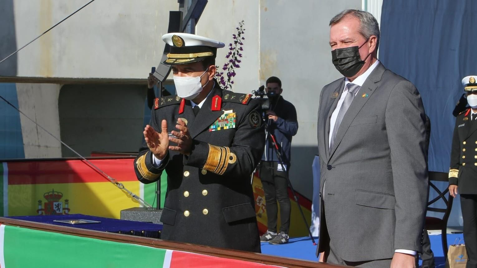 Así ha sido la botadura de la corbeta 'Unayzah' en Navantia San Fernando