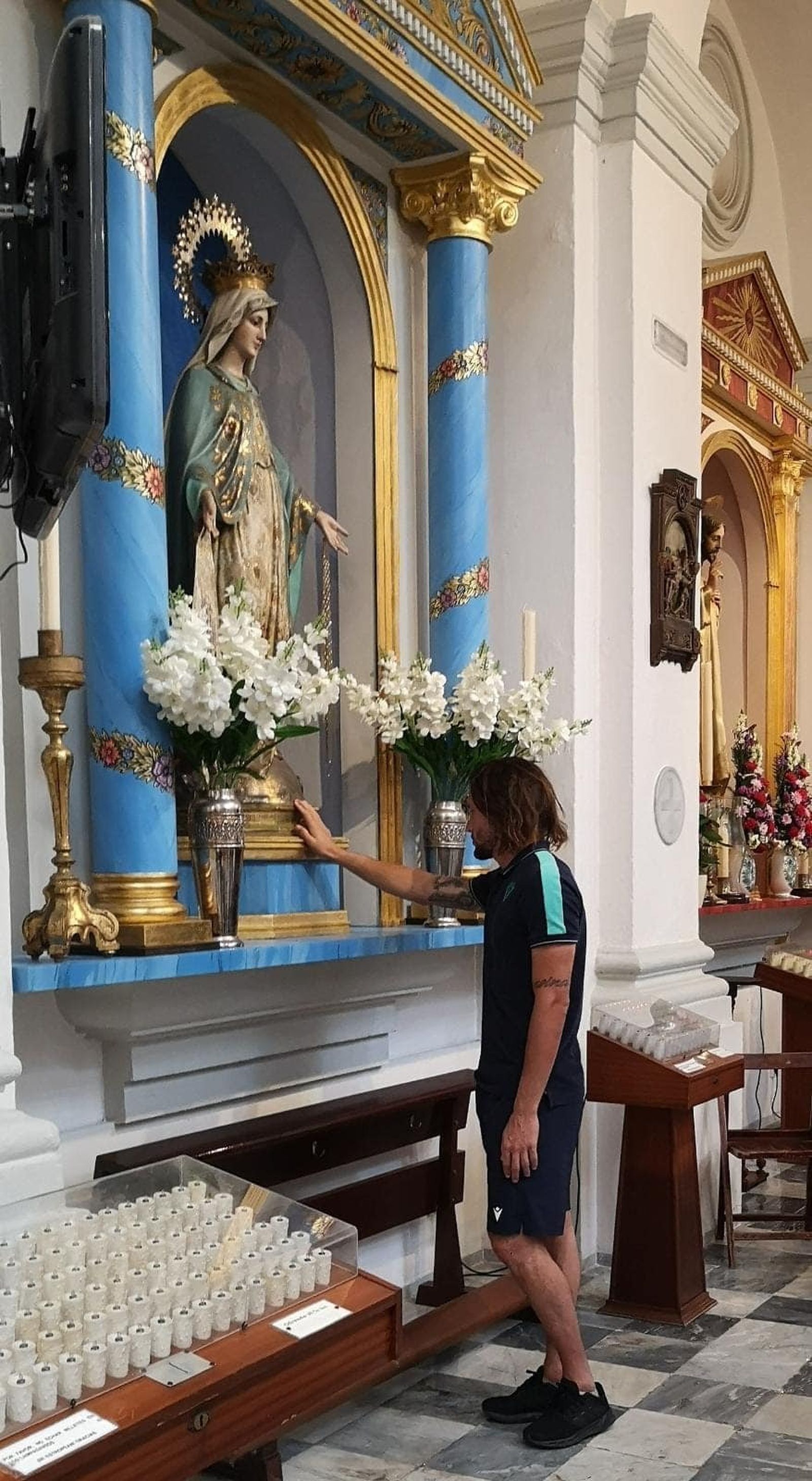 Ledesma en la iglesia de San José.