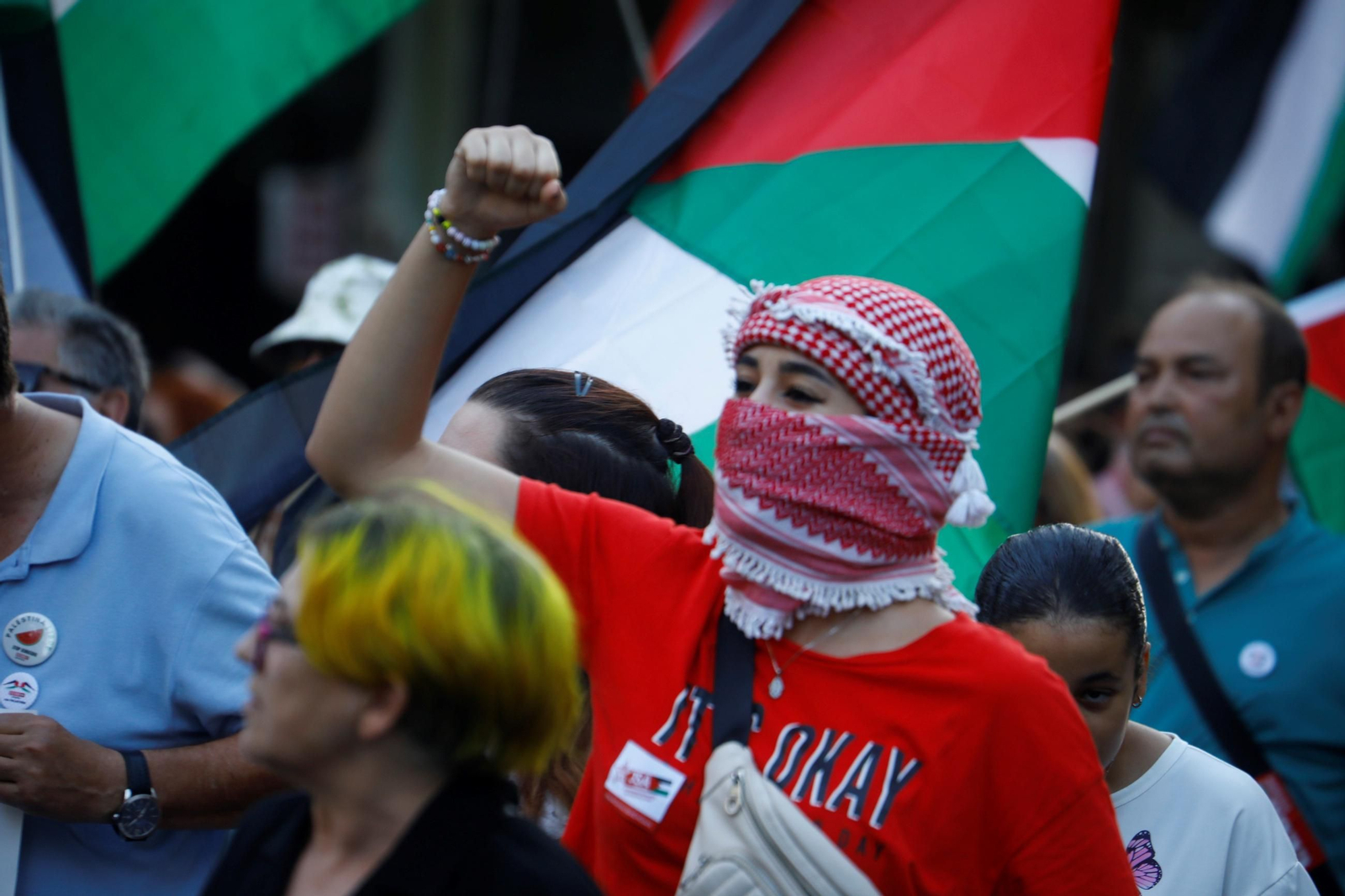 Las imágenes de la manifestación de Córdoba por Gaza