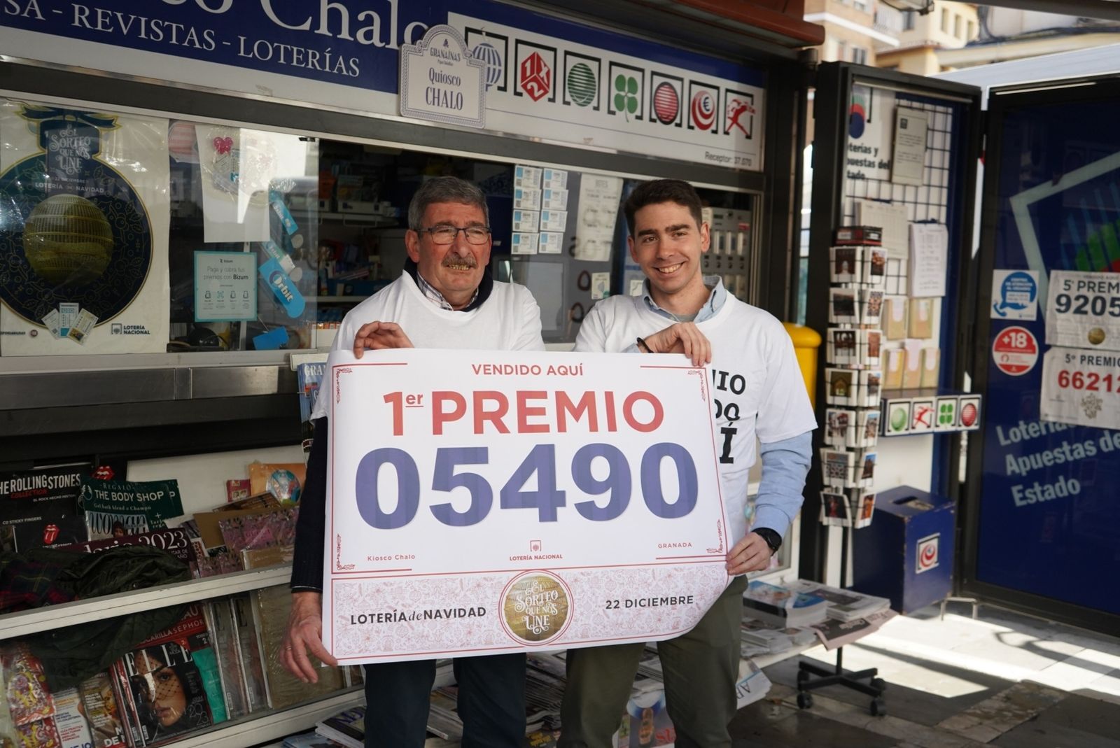 Así ha sido la celebración de los premios de la Lotería de Navidad en la provincia de Granada