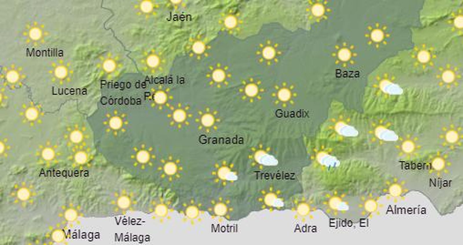 Tiempo en Granada | Tregua en la última semana de julio