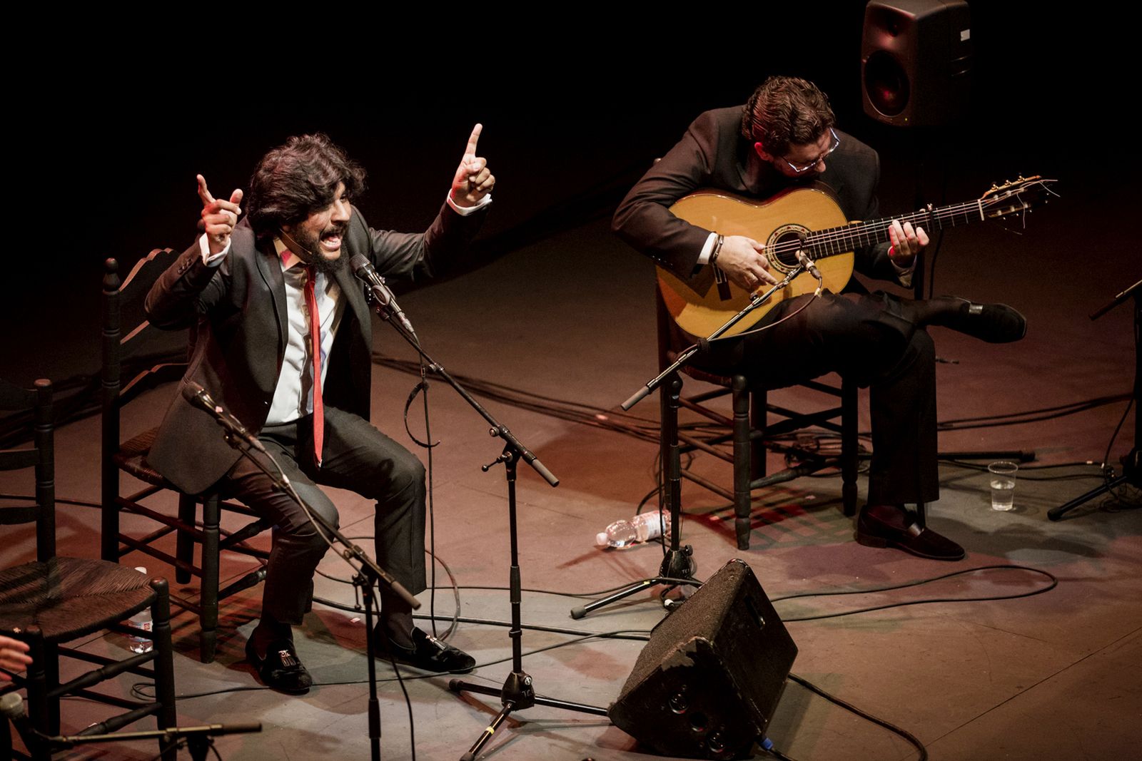 El cantaor chiclanero Rancapino Chico, durante la Bienal de Sevilla 2016.
