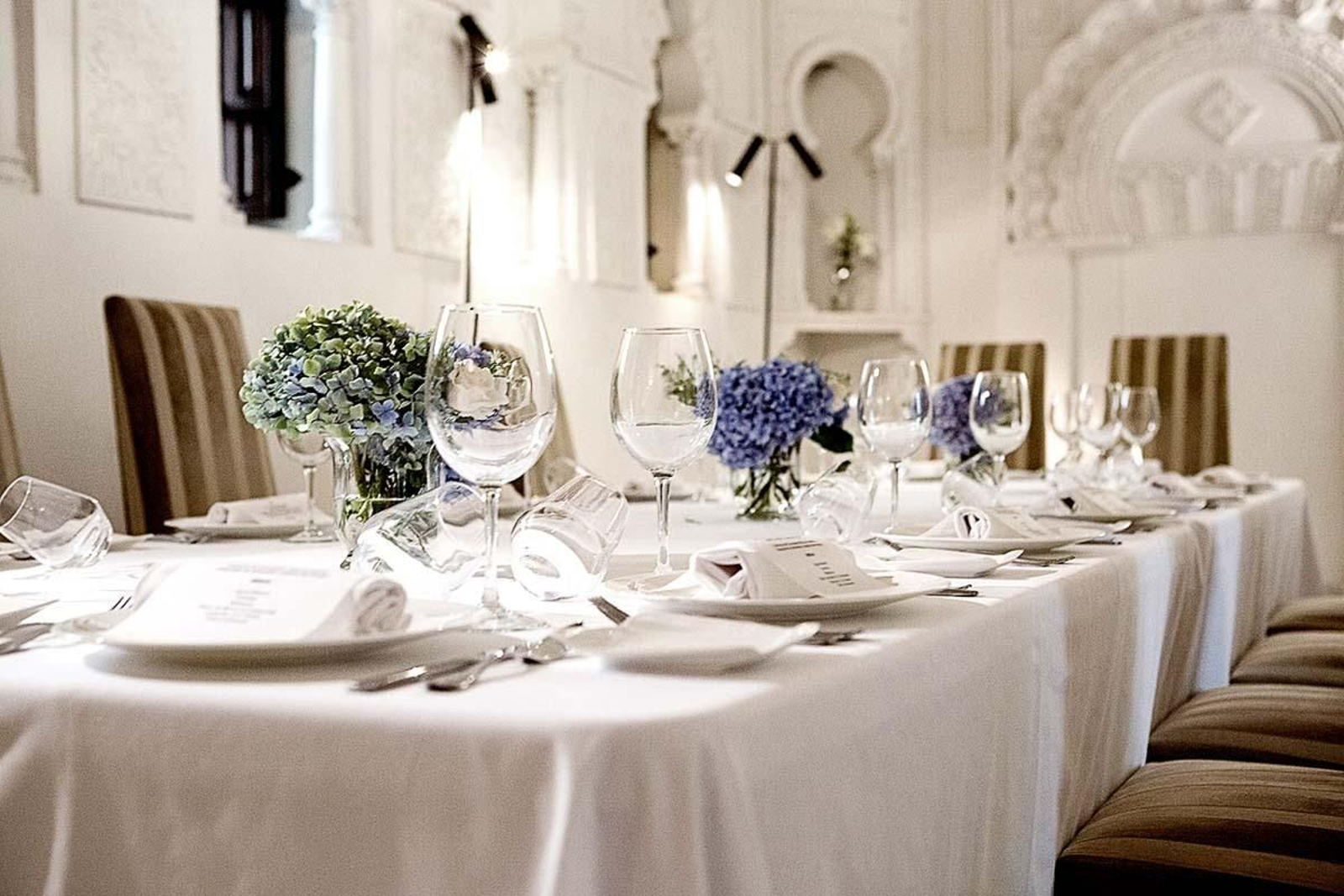 Mesa del Hotel Hospes Palacio del Bailío