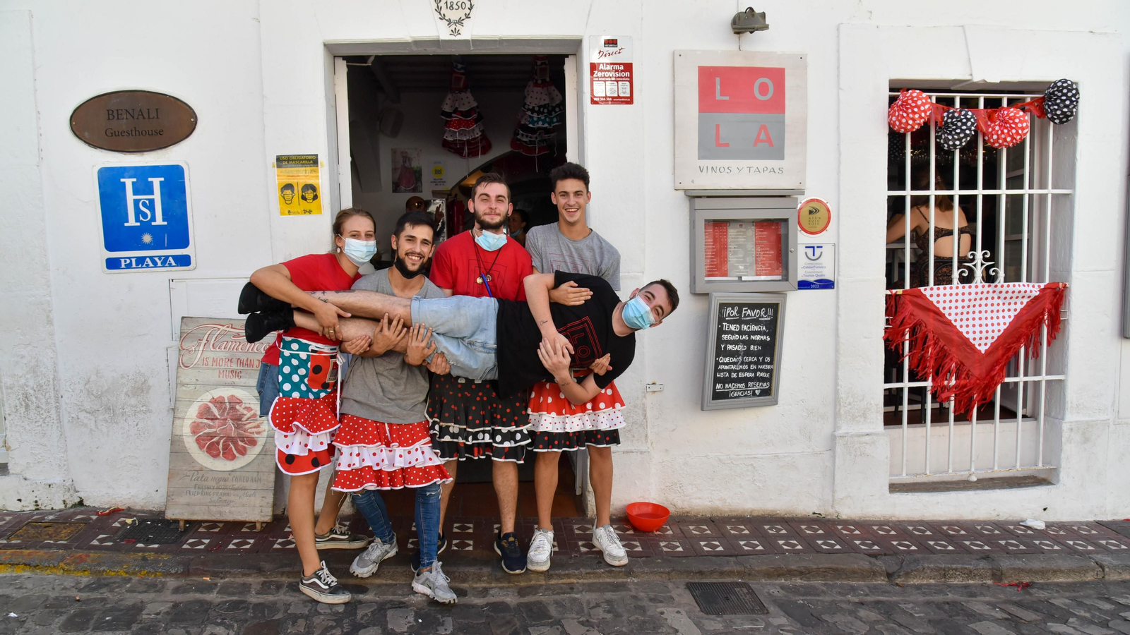 Las fotos del ambiente en Tarifa del primer dia sin Feria