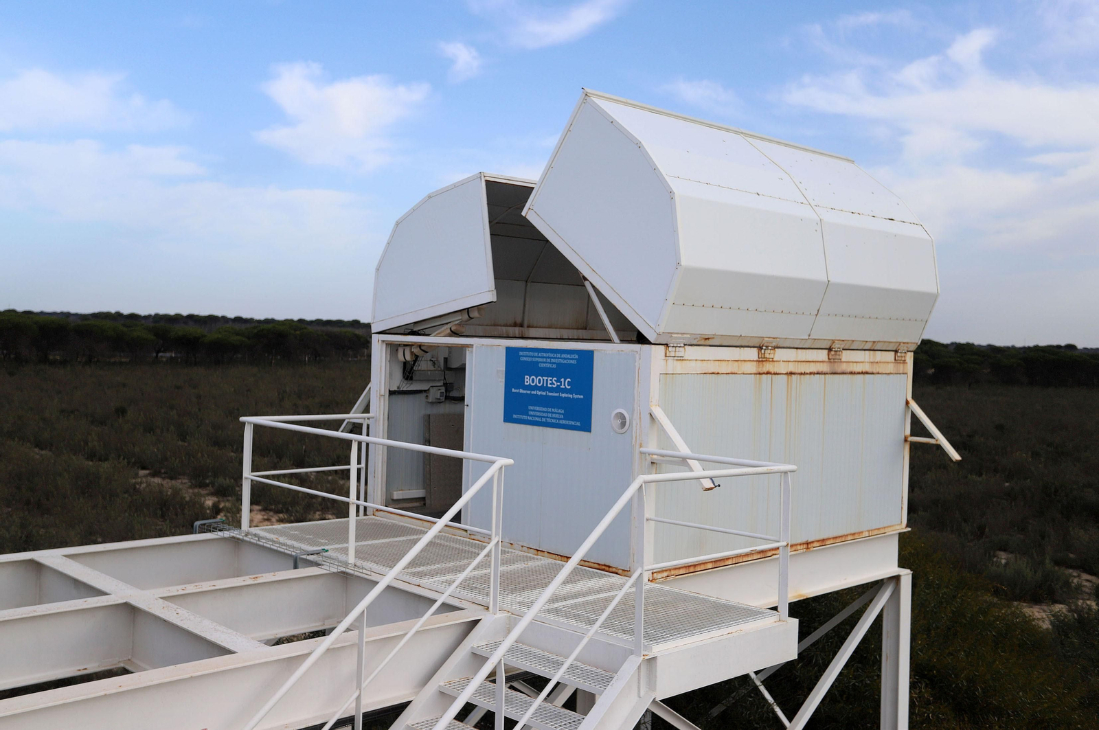 La red mundial de telescopios espaciales con sede en Huelva, en imágenes